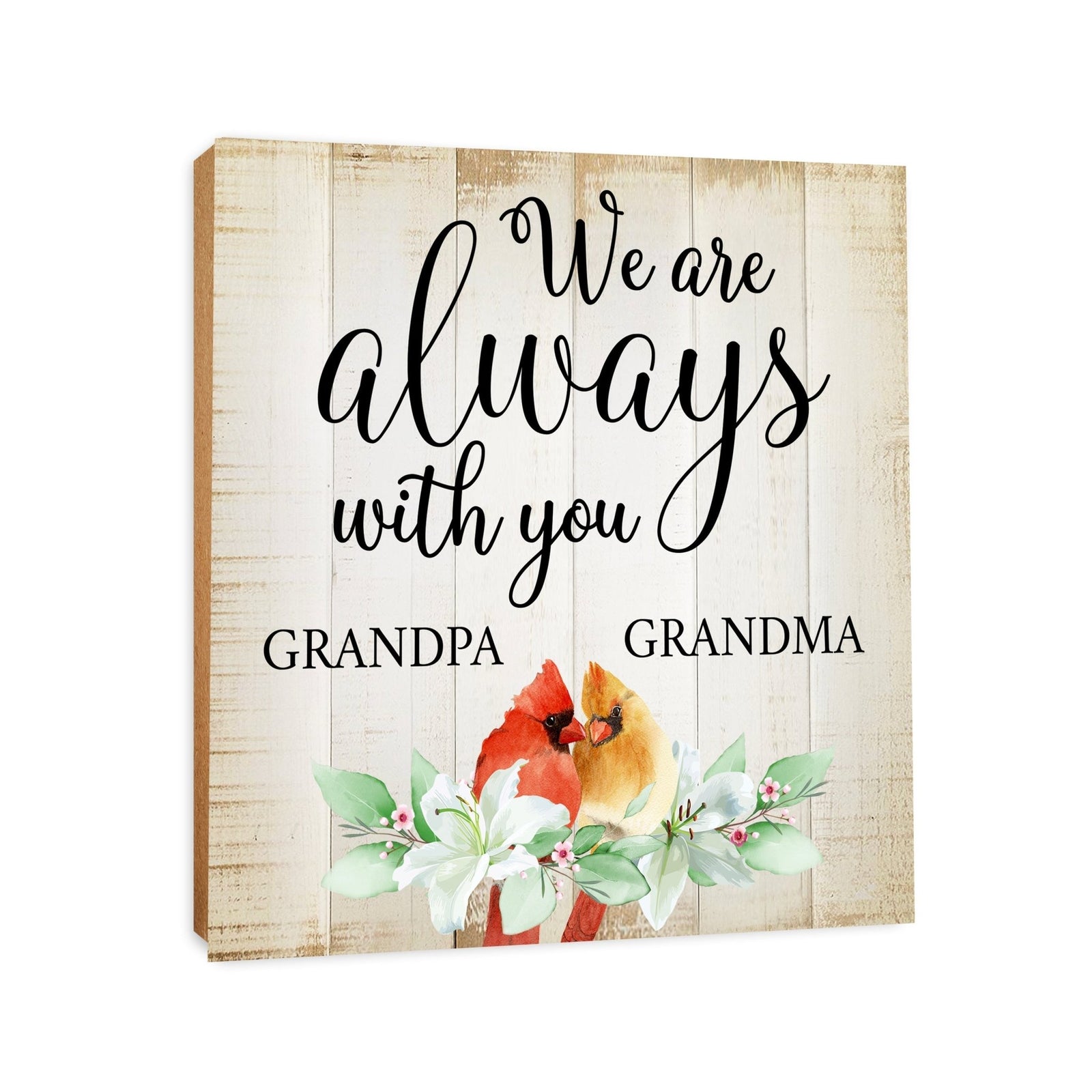 Wooden Memorial Shelf Décor and Tabletop Signs for Loss of Loved One - LifeSong Milestones