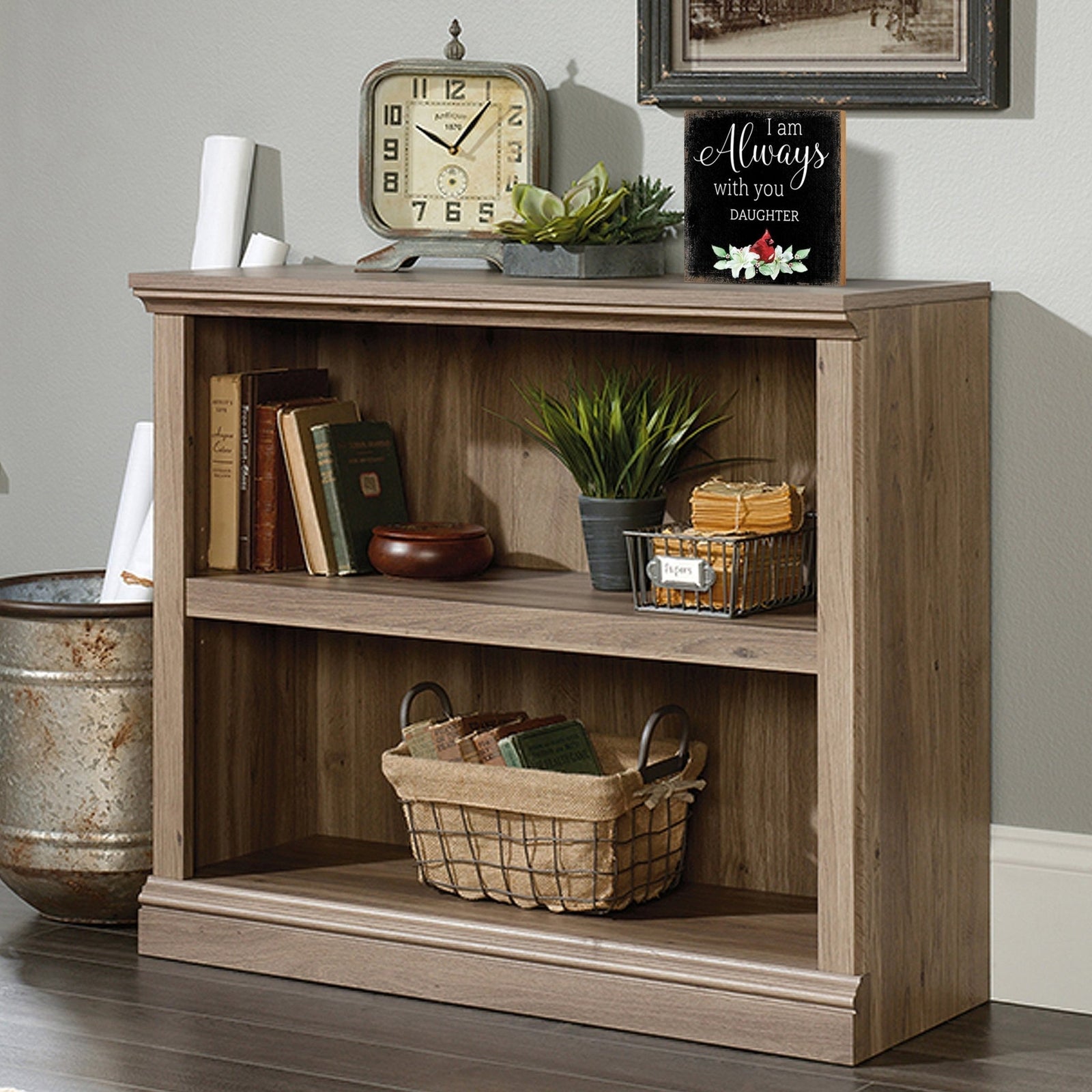 Wooden Memorial Shelf Décor and Tabletop Signs for Loss of Loved One - LifeSong Milestones
