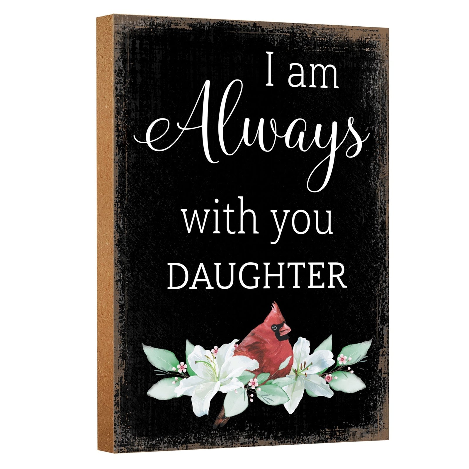 Wooden Memorial Shelf Décor and Tabletop Signs for Loss of Loved One - LifeSong Milestones