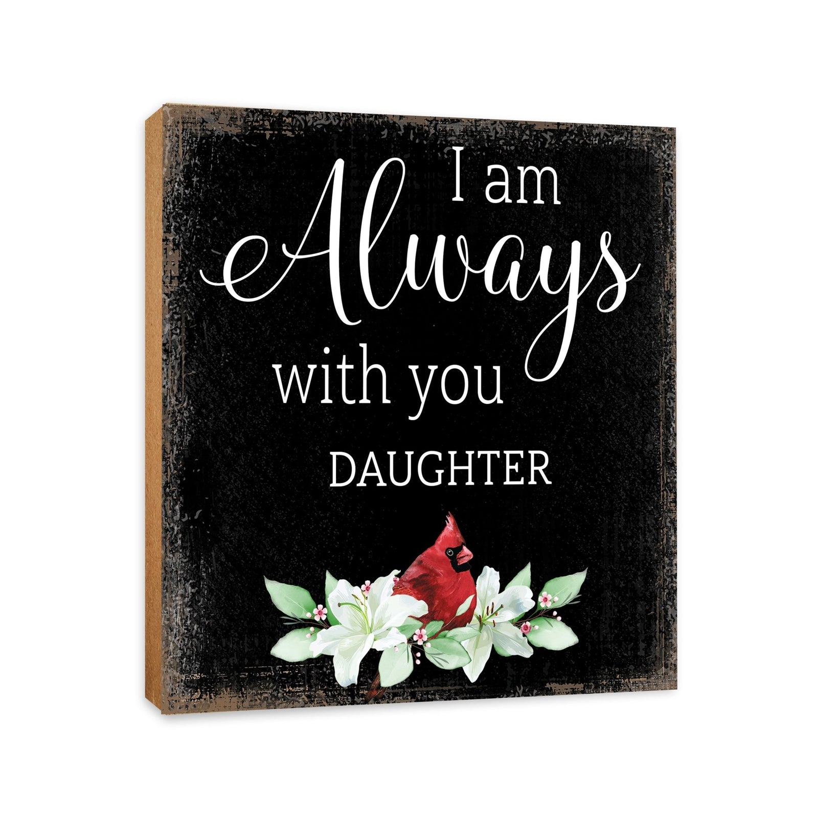 Wooden Memorial Shelf Décor and Tabletop Signs for Loss of Loved One - LifeSong Milestones