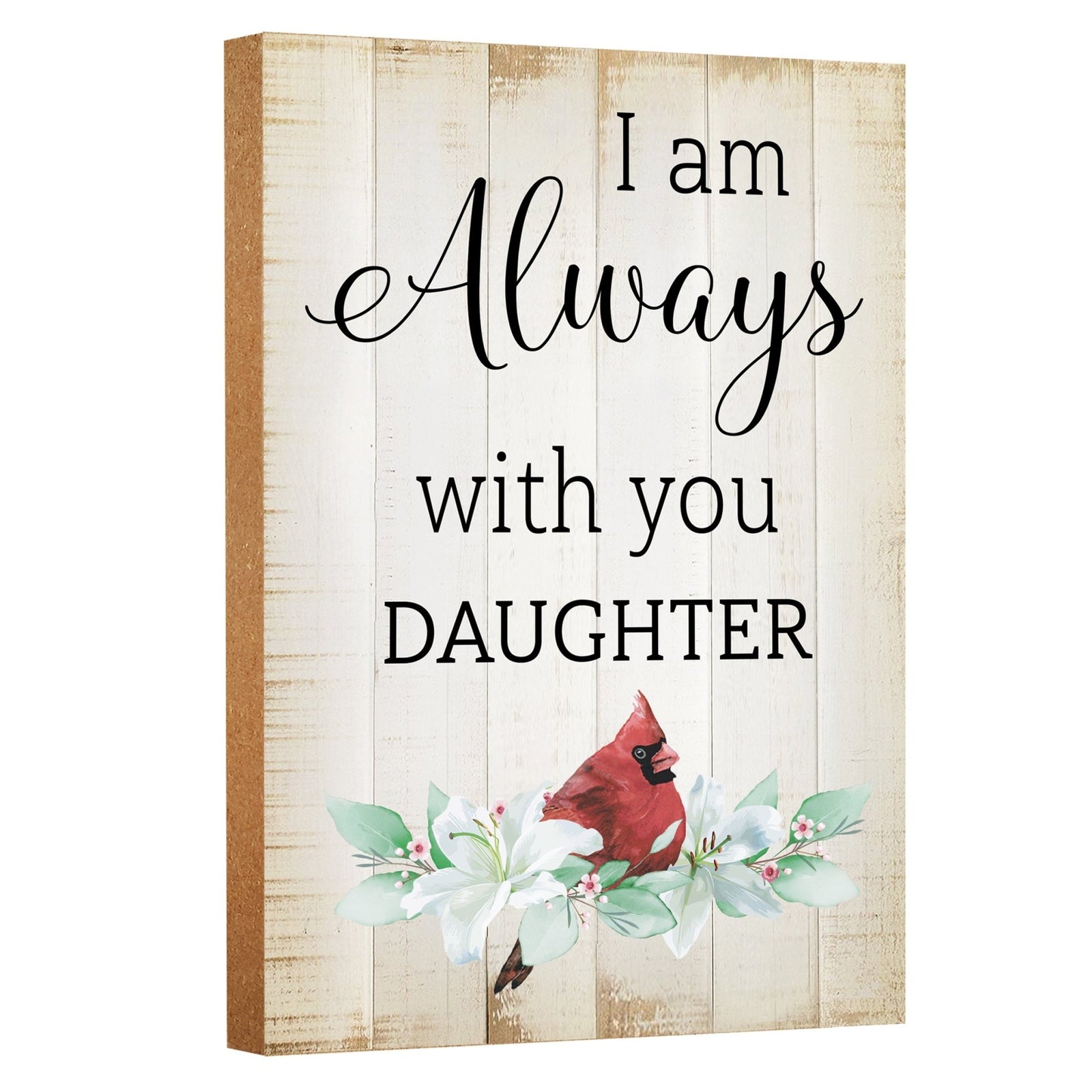 Wooden Memorial Shelf Décor and Tabletop Signs for Loss of Loved One - LifeSong Milestones