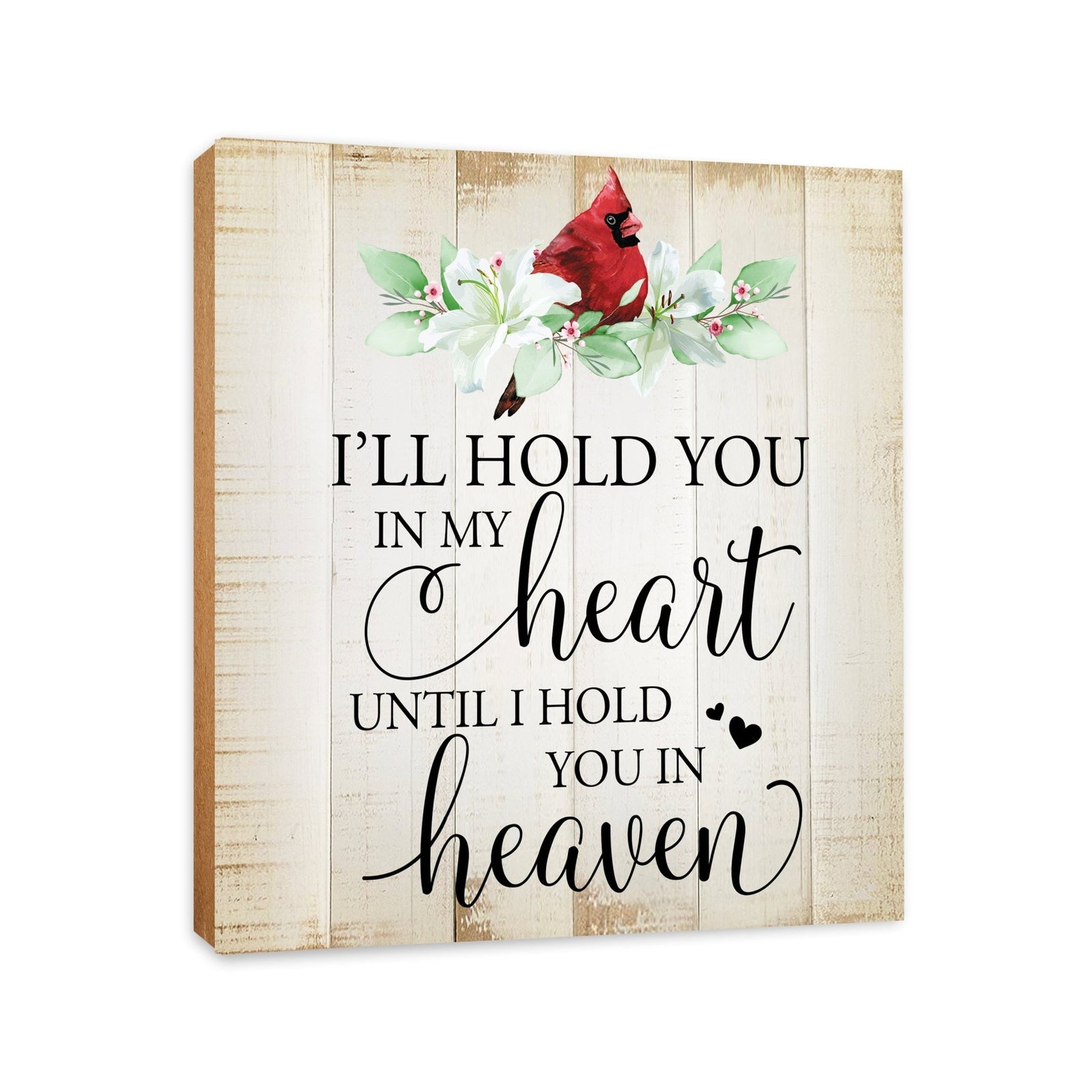 Wooden Memorial Shelf Décor and Tabletop Signs for Loss of Loved One - LifeSong Milestones