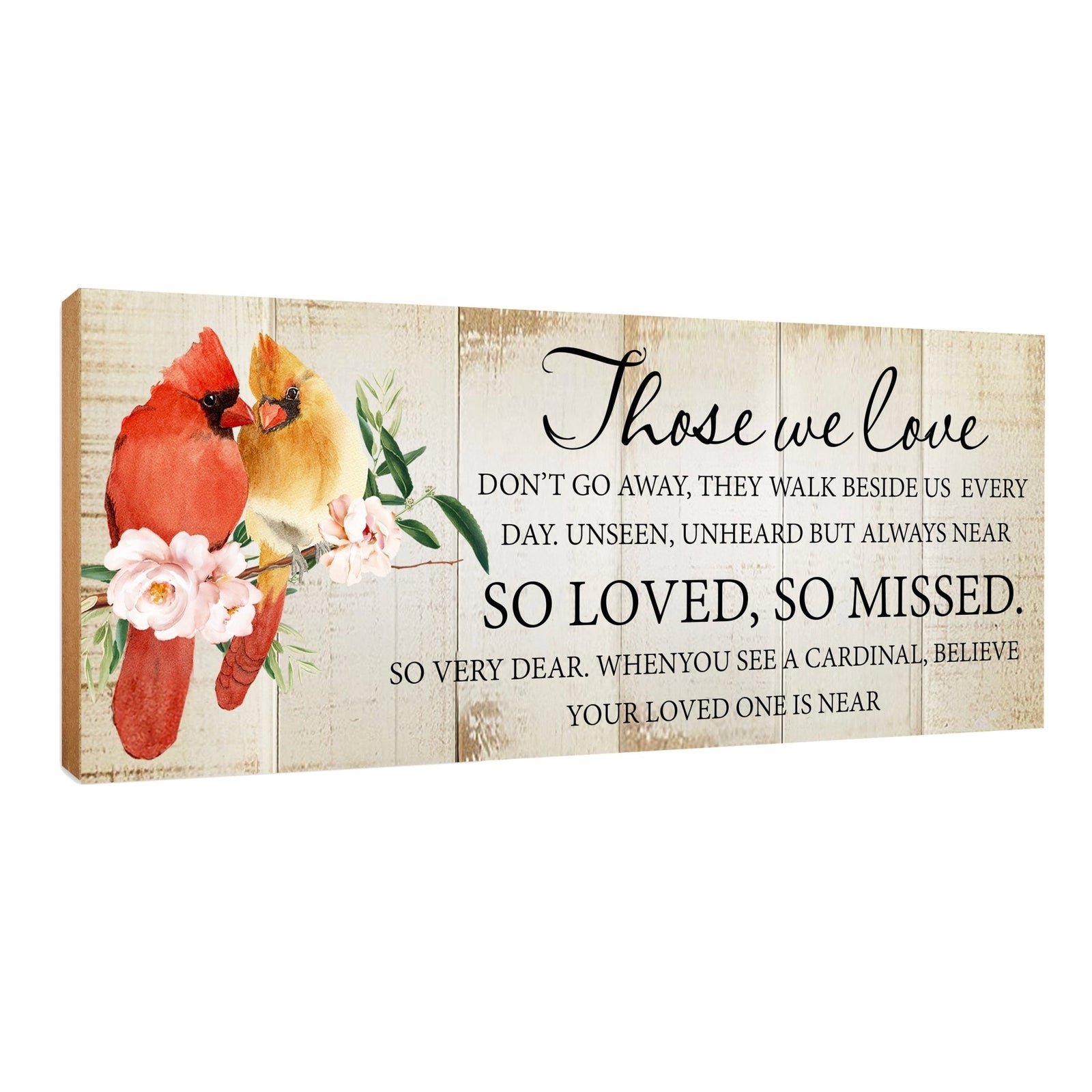 Wooden Memorial Shelf Décor and Tabletop Signs Sympathy Gifts - LifeSong Milestones