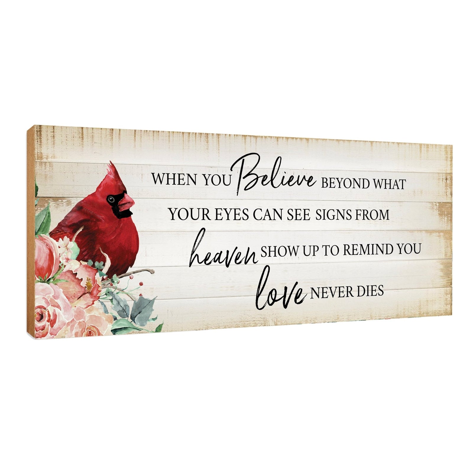 Wooden Memorial Shelf Décor and Tabletop Signs Sympathy Gifts - LifeSong Milestones