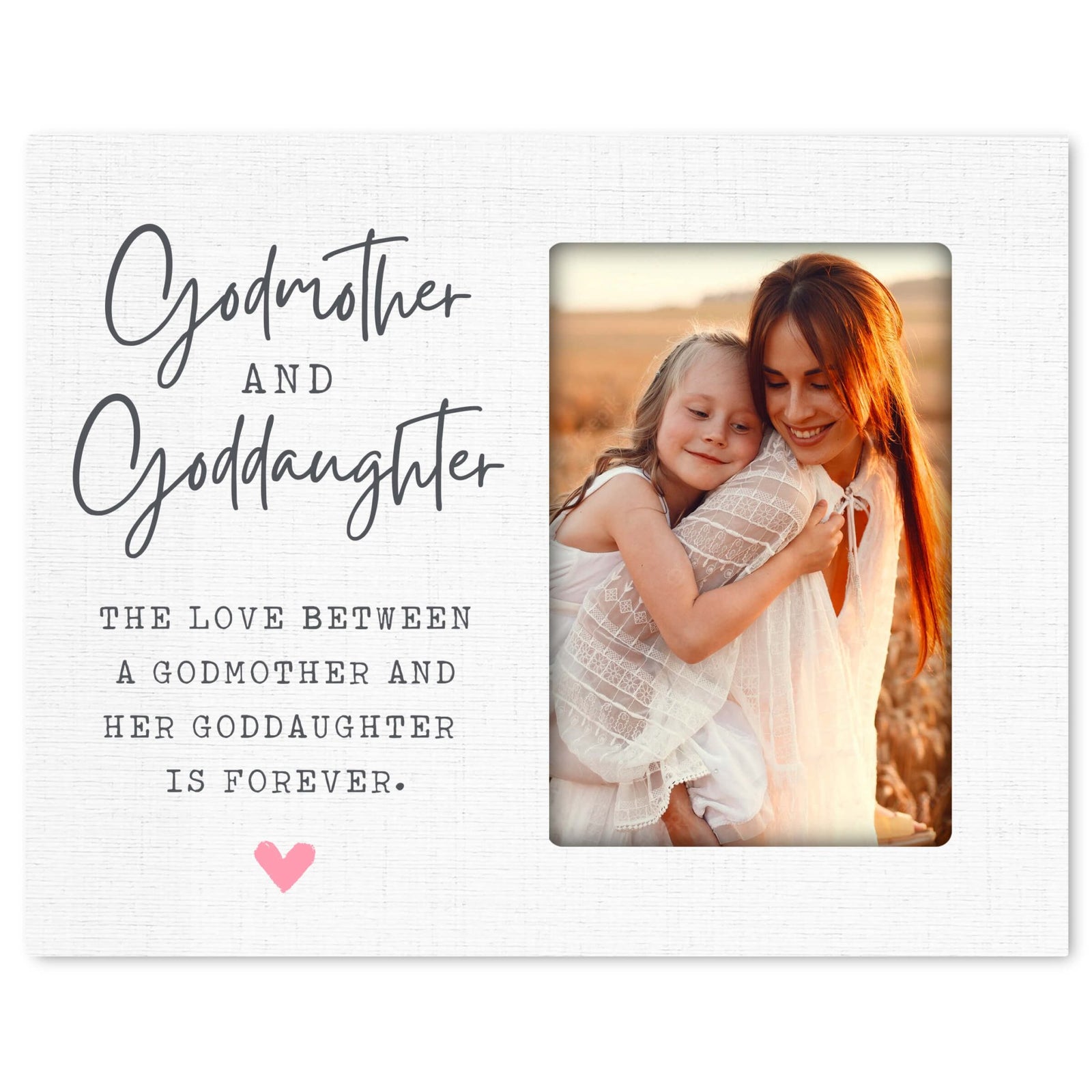 Wooden Picture Frame for Goddaughter - LifeSong Milestones
