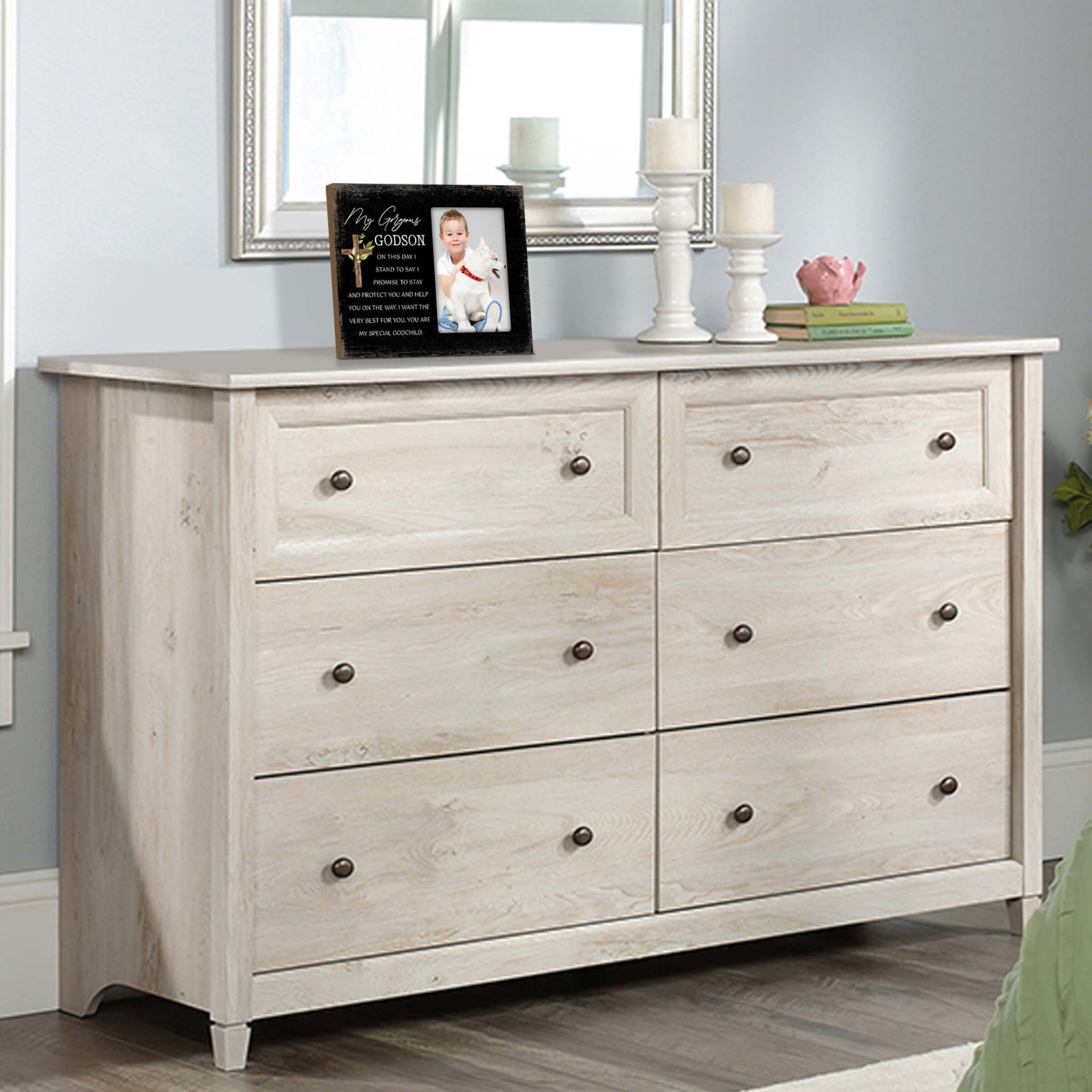 Wooden Picture Frame Gift Ideas for Godson - LifeSong Milestones