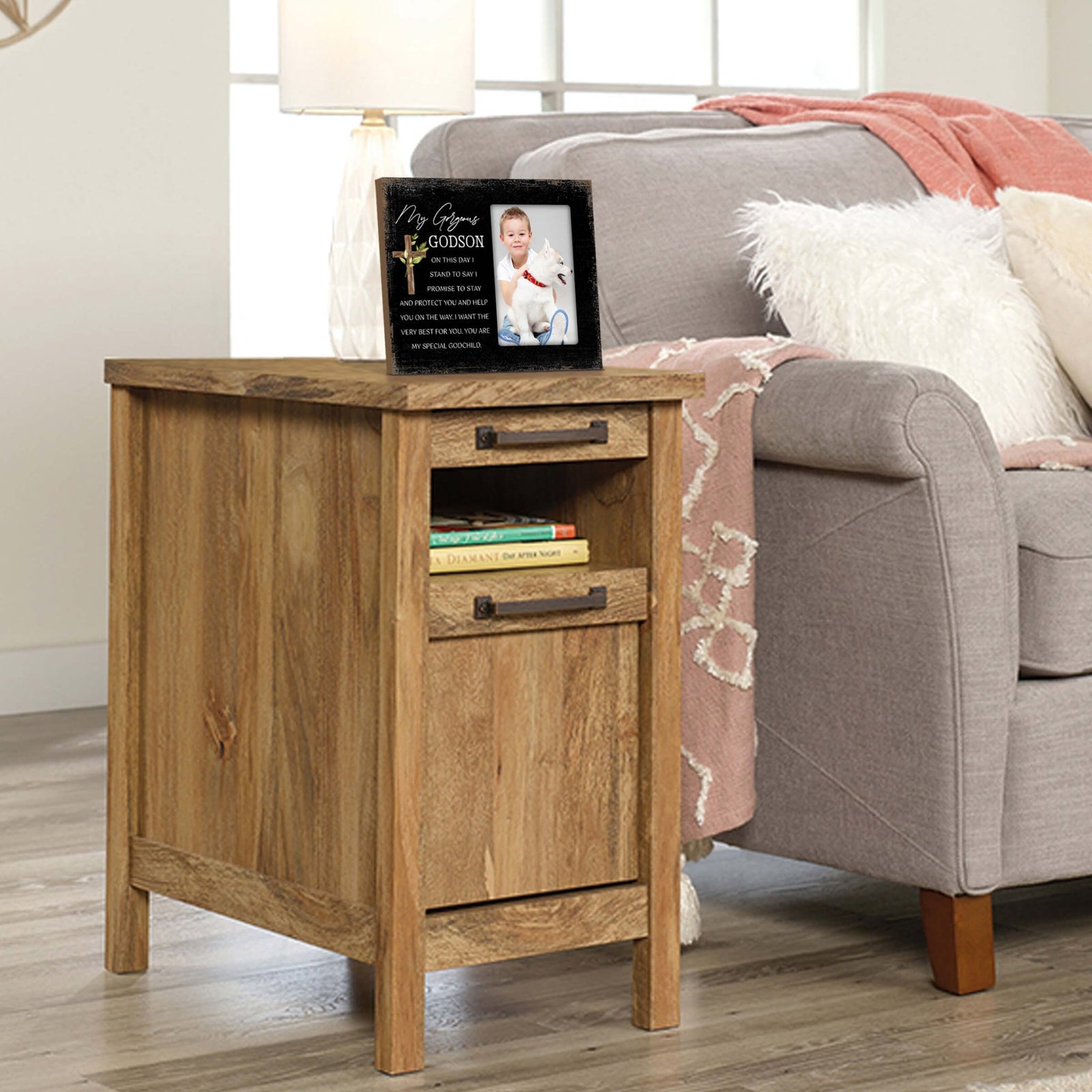 Wooden Picture Frame Gift Ideas for Godson - LifeSong Milestones