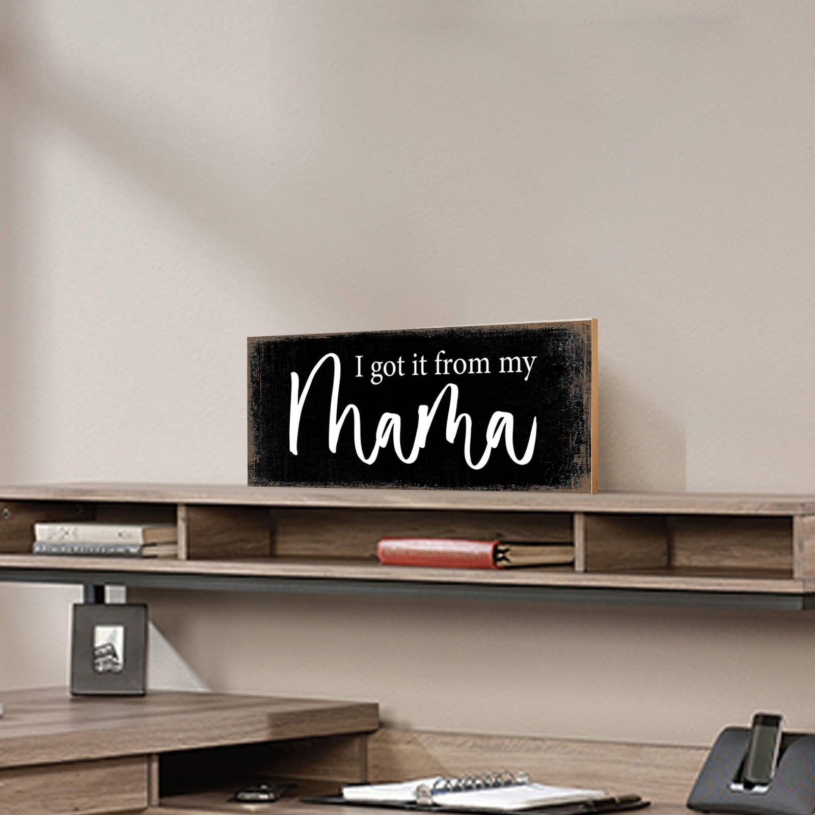 Wooden Shelf and Table Top Decor Signs Gift for Mother’s Day - LifeSong Milestones