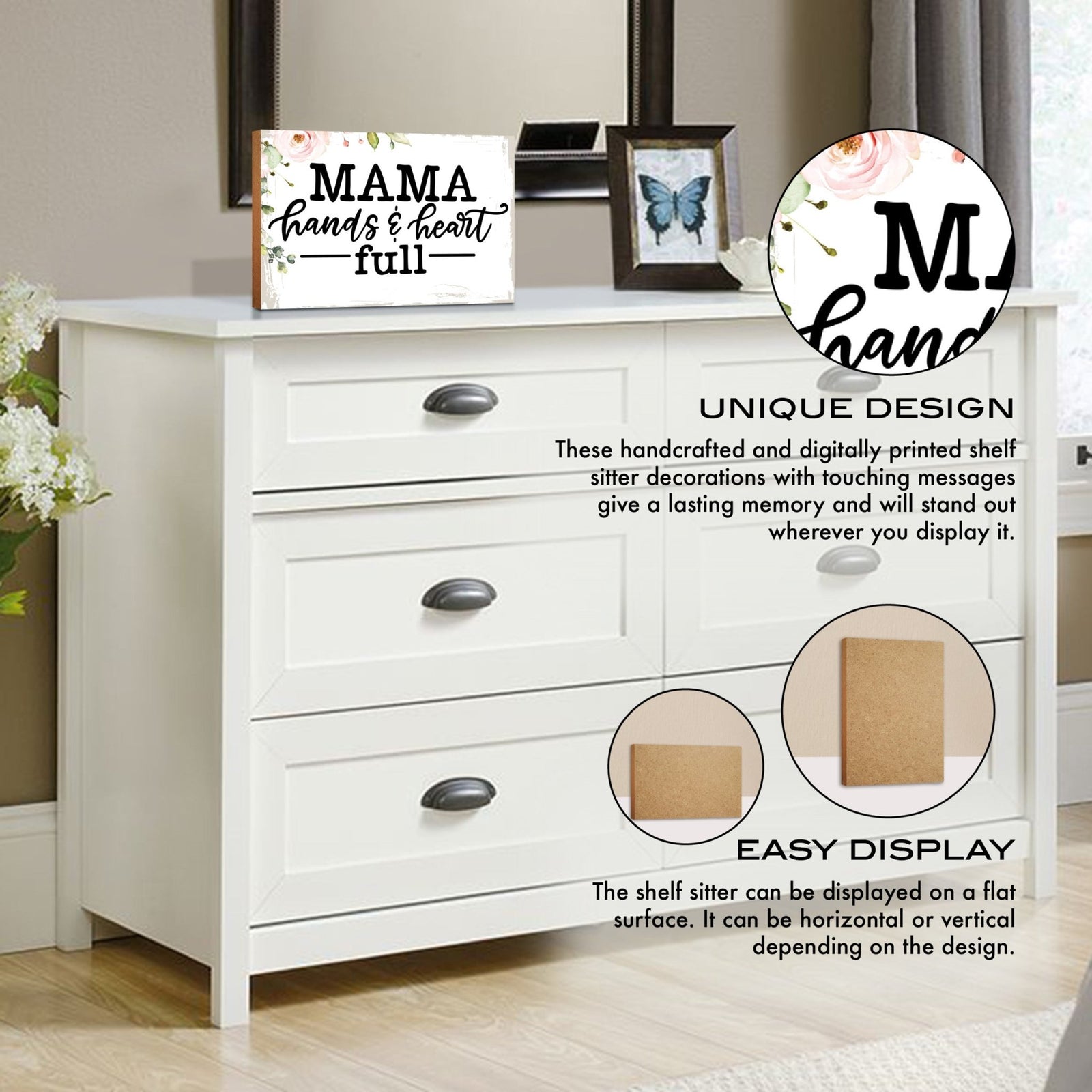 Wooden Shelf and Tabletop Home Decor Gift for Mother’s Day - LifeSong Milestones