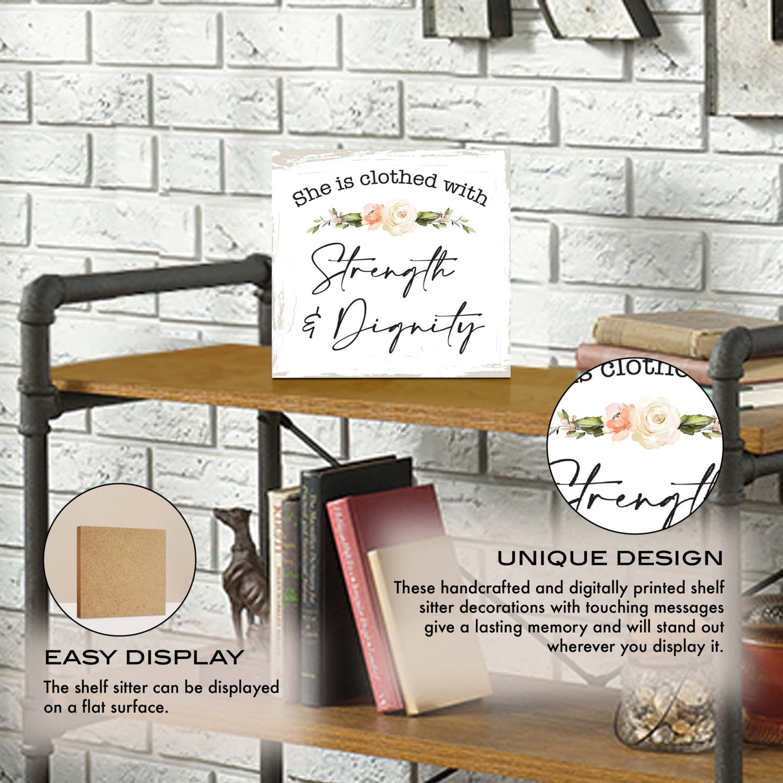 Wooden Shelf Decor and Tabletop Signs Gift for Mother’s Day - LifeSong Milestones