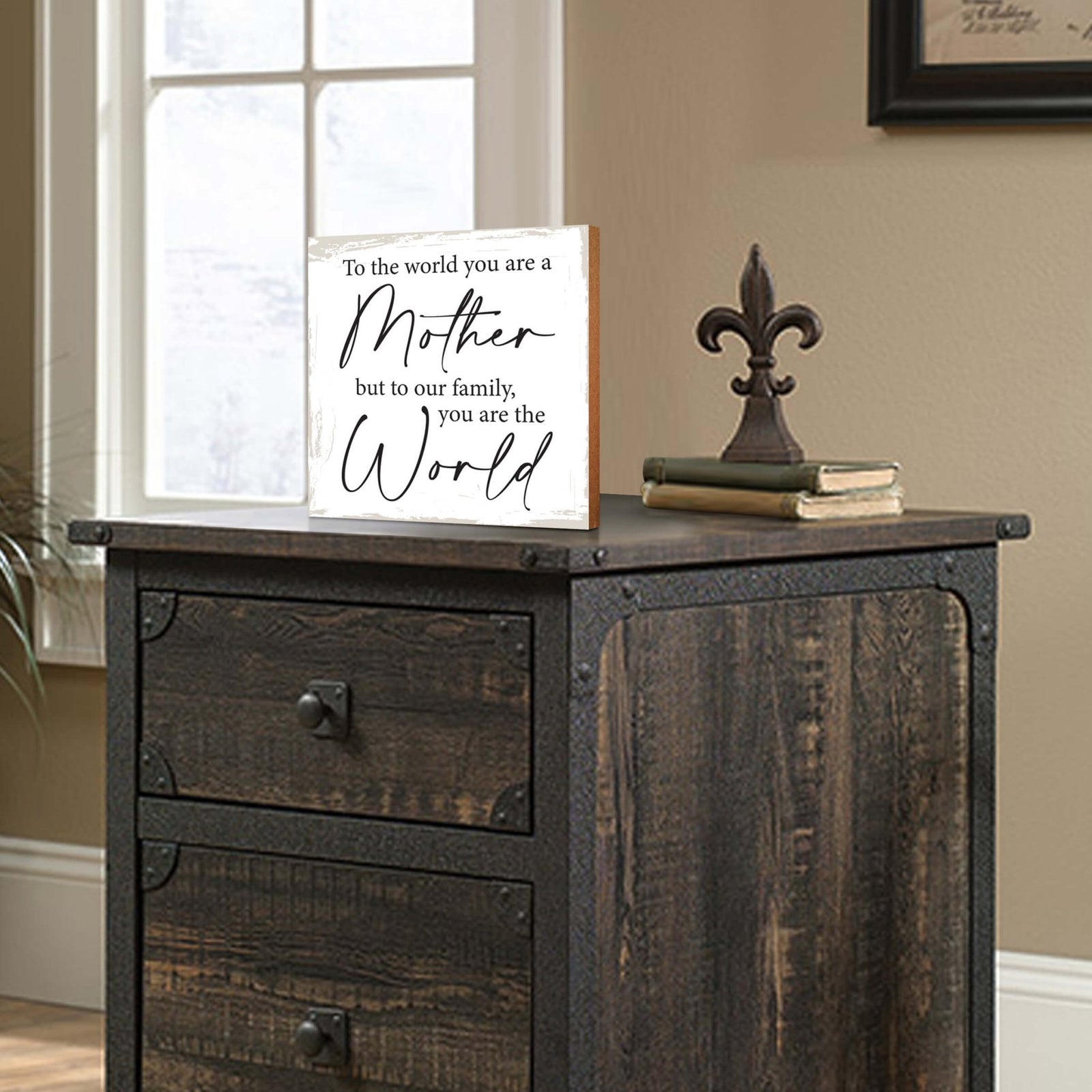 Wooden Shelf Decor and Tabletop Signs Gift for Mother’s Day - LifeSong Milestones