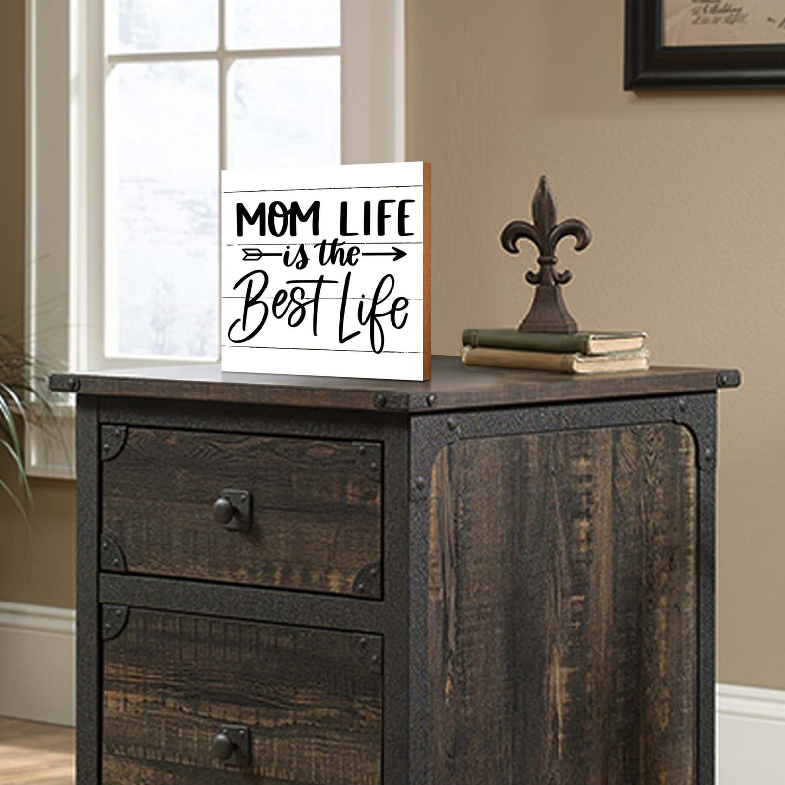 Wooden Shelf Decor and Tabletop Signs Gift for Mother’s Day - LifeSong Milestones