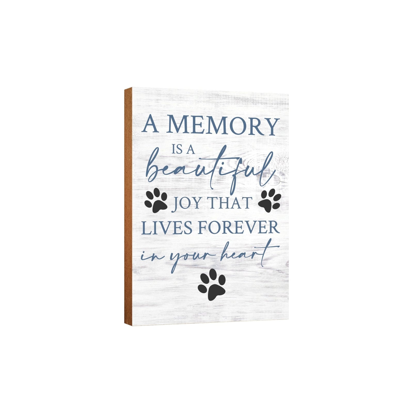 Wooden Shelf Decor and Tabletop Signs with Pet Verses - Beautiful Joy - LifeSong Milestones