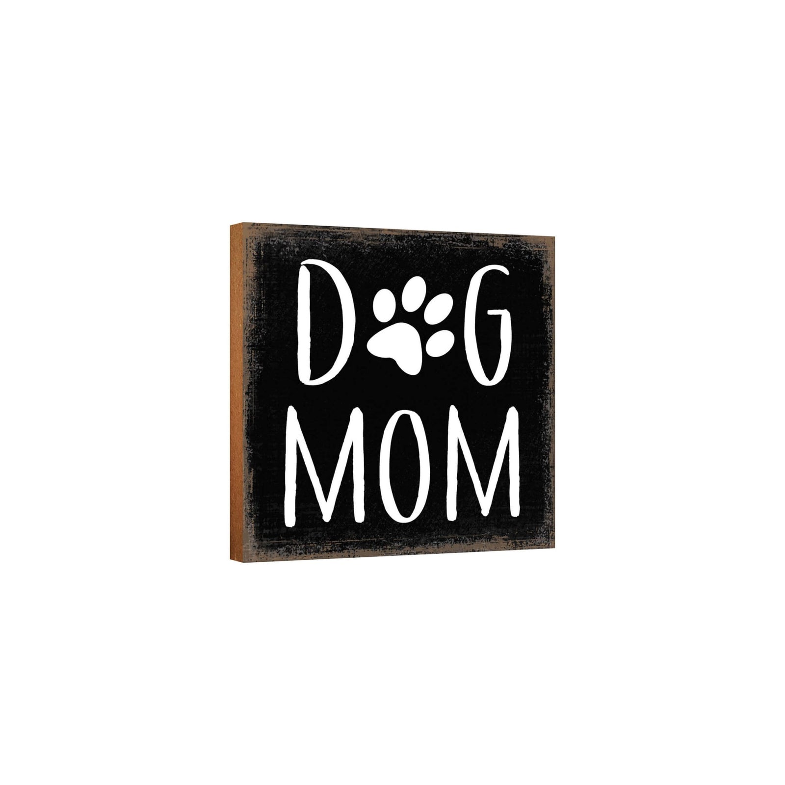 Wooden Shelf Decor and Tabletop Signs with Pet Verses - Dog Mom - LifeSong Milestones