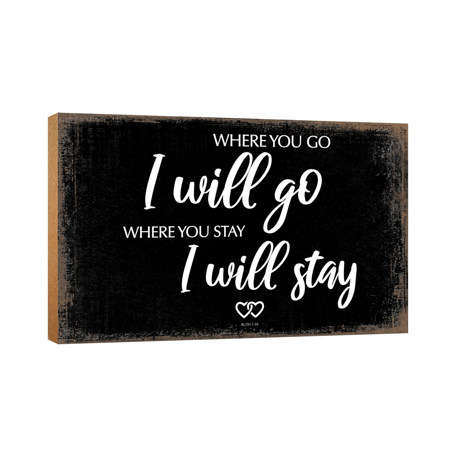 Wooden Table Top and Shelf Décor Gift for Husband or Boyfriend - LifeSong Milestones