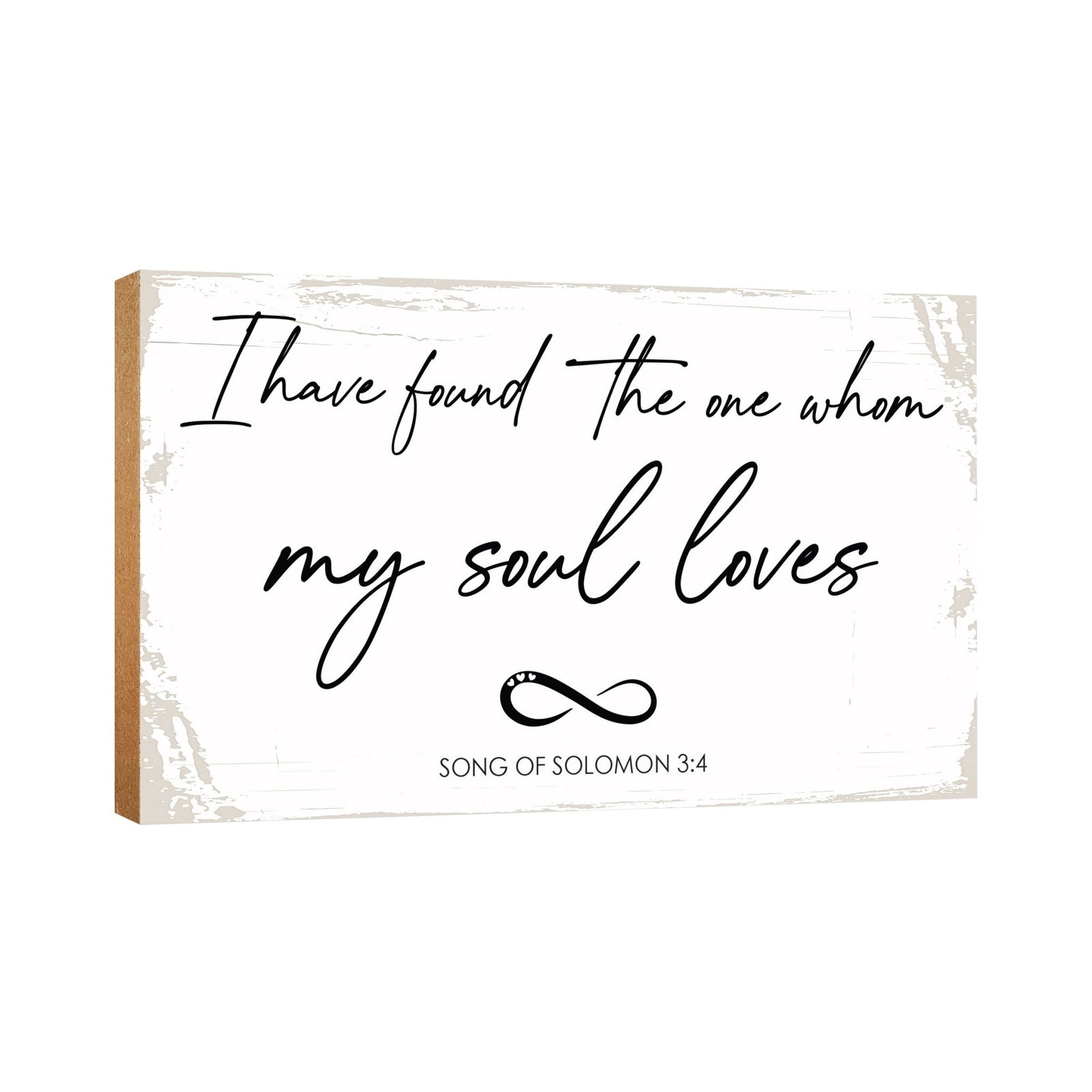 Wooden Table Top and Shelf Décor Gift for Husband or Boyfriend - LifeSong Milestones