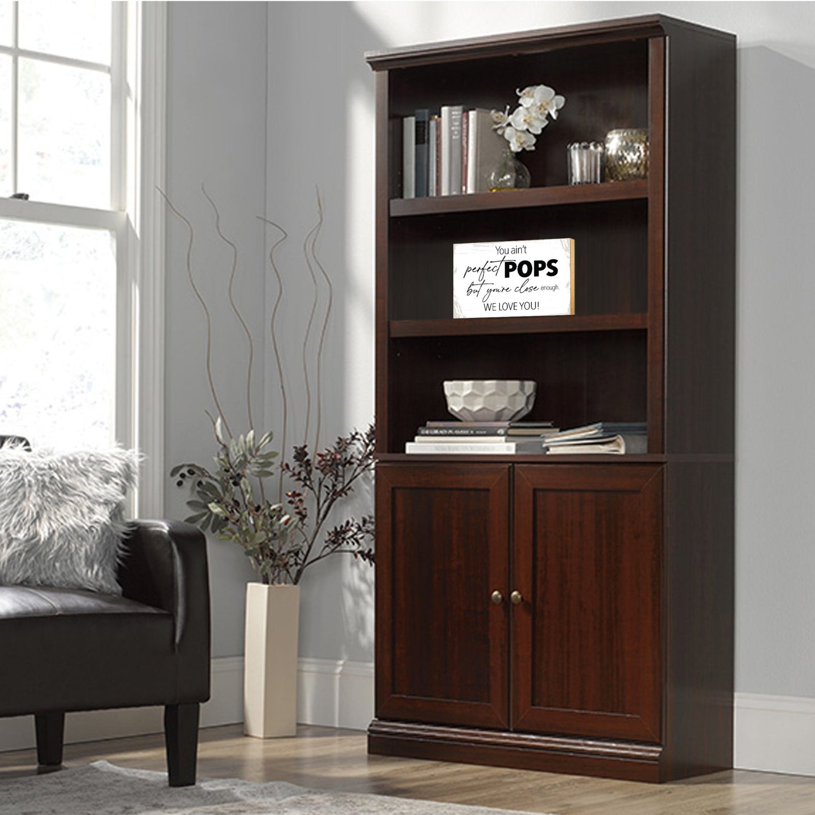 Wooden Table Top and Shelf Home Décor Gift for Grandfather - You Ain't Perfect - LifeSong Milestones