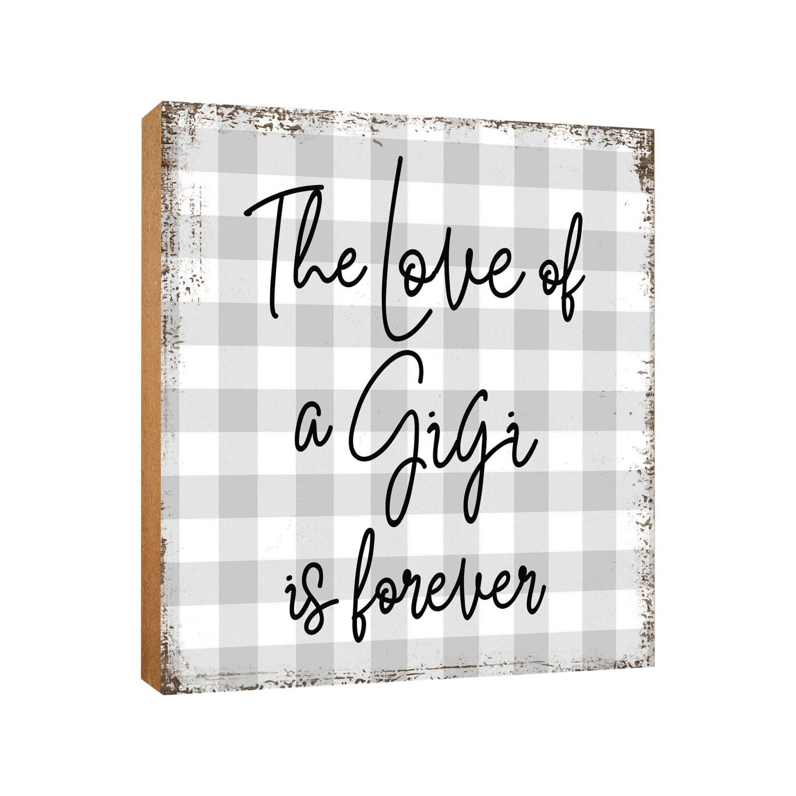 Wooden Unique Shelf Decor and Table Top Signs for Grandmother - The Loved Of A - LifeSong Milestones