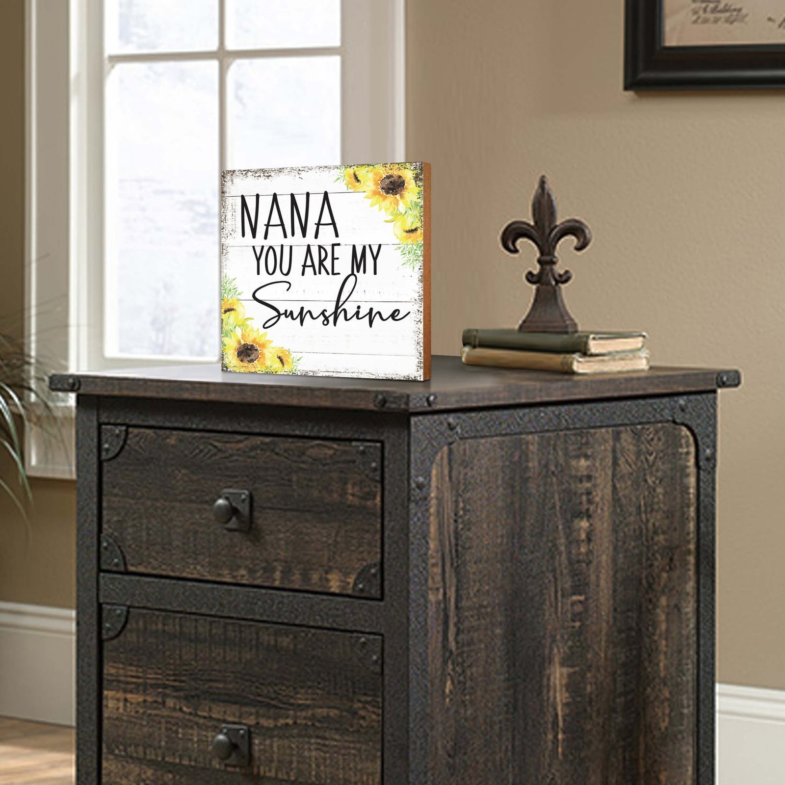 Wooden Unique Shelf Decor and Table Top Signs for Grandmother - You Are My Sunshine - LifeSong Milestones