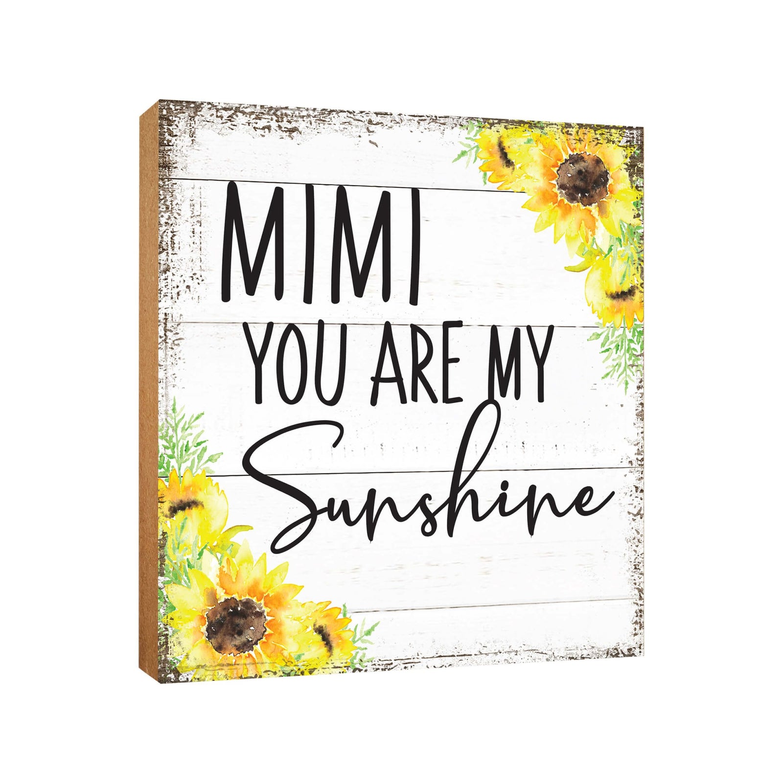 Wooden Unique Shelf Decor and Table Top Signs for Grandmother - You Are My Sunshine - LifeSong Milestones