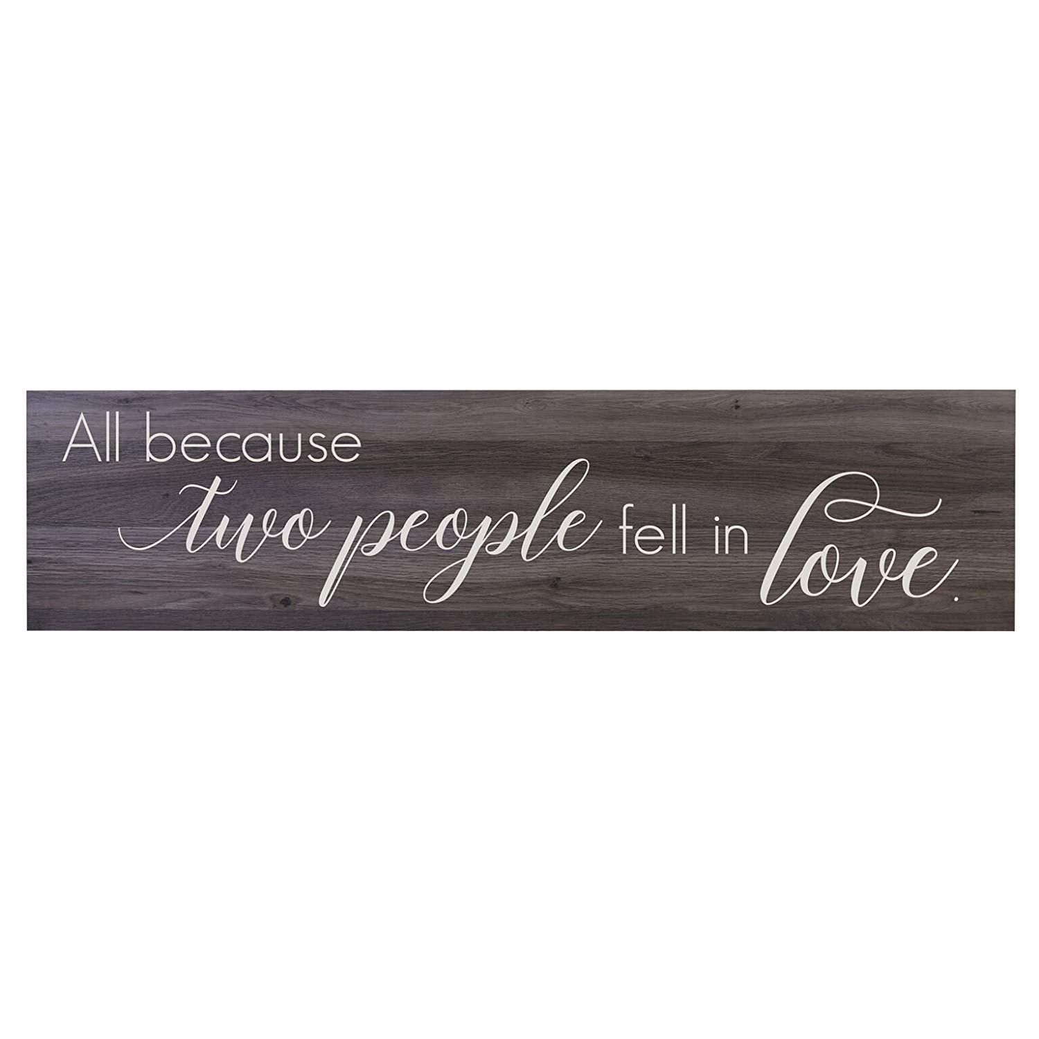 10" x 40" x .0625" Wall Plaque - All Because Two People - LifeSong Milestones