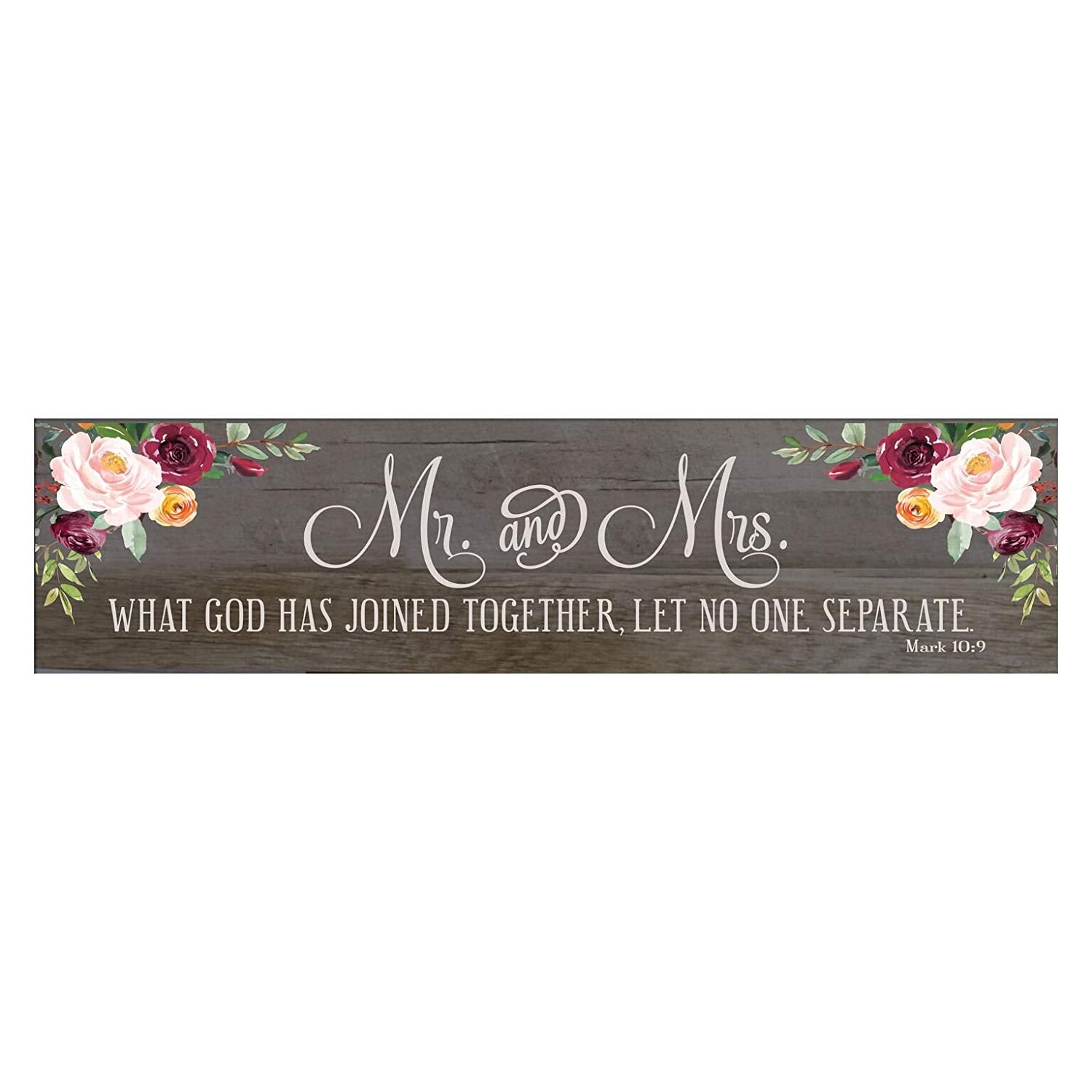 10" x 40" x .0625" Wall Plaque Barnwood Family Rustic Home Decor Sign Print Art - LifeSong Milestones