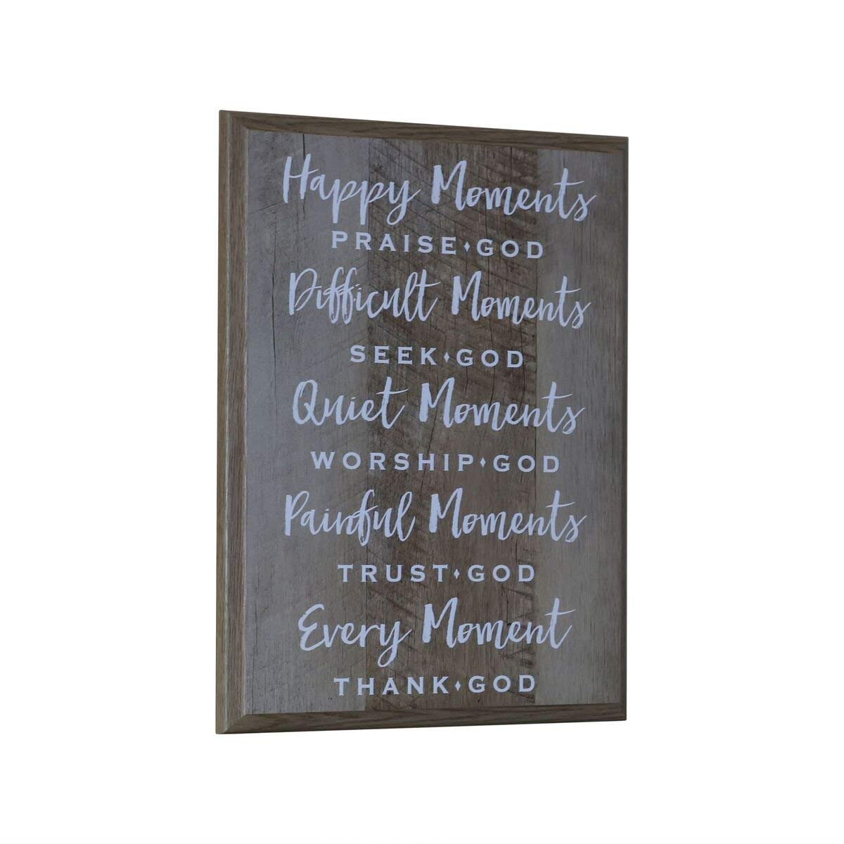 12" x 15" x .75 Wall Plaque Decor - Happy Moments - LifeSong Milestones