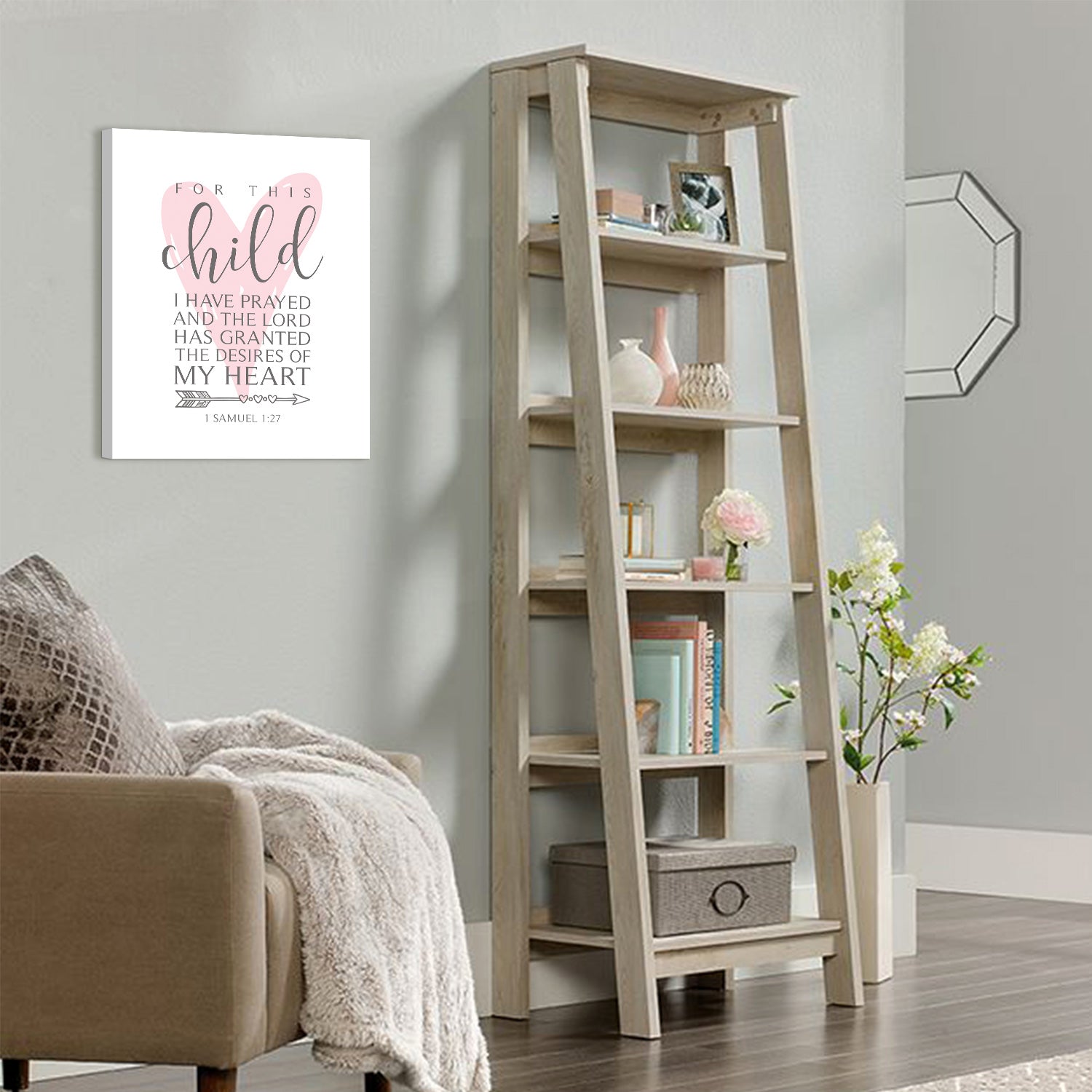 Family Canvas Wall Art Framed Modern Wall Decor Decorative Accents For Wall Ready to Hang for Home Living Room Bedroom Entryway Size 12”x16”