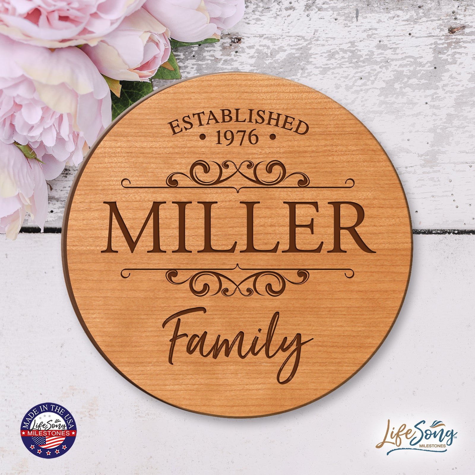 Personalized Monogram Lazy Susan Home Décor - LifeSong Milestones