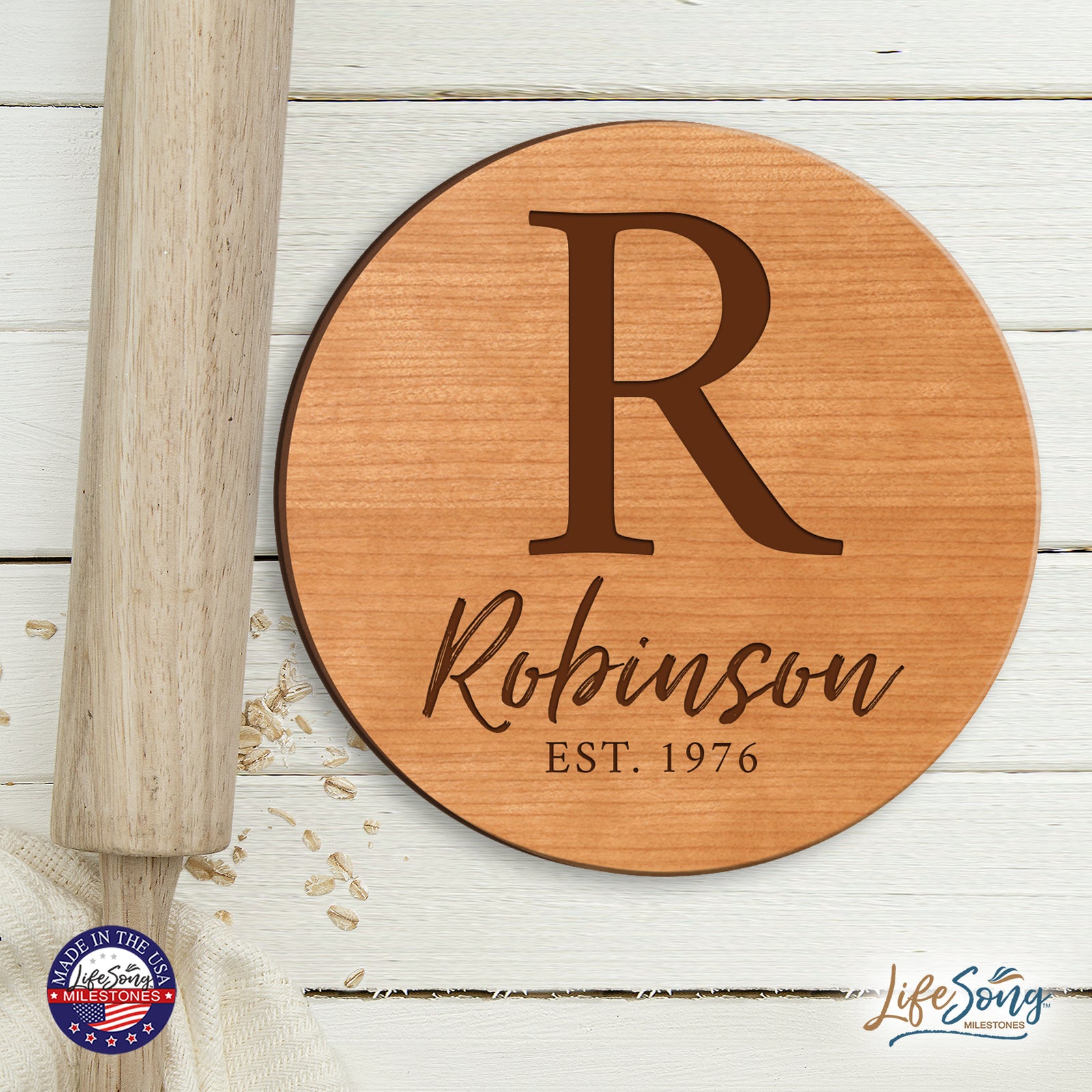Personalized Monogram Lazy Susan Home Décor - LifeSong Milestones
