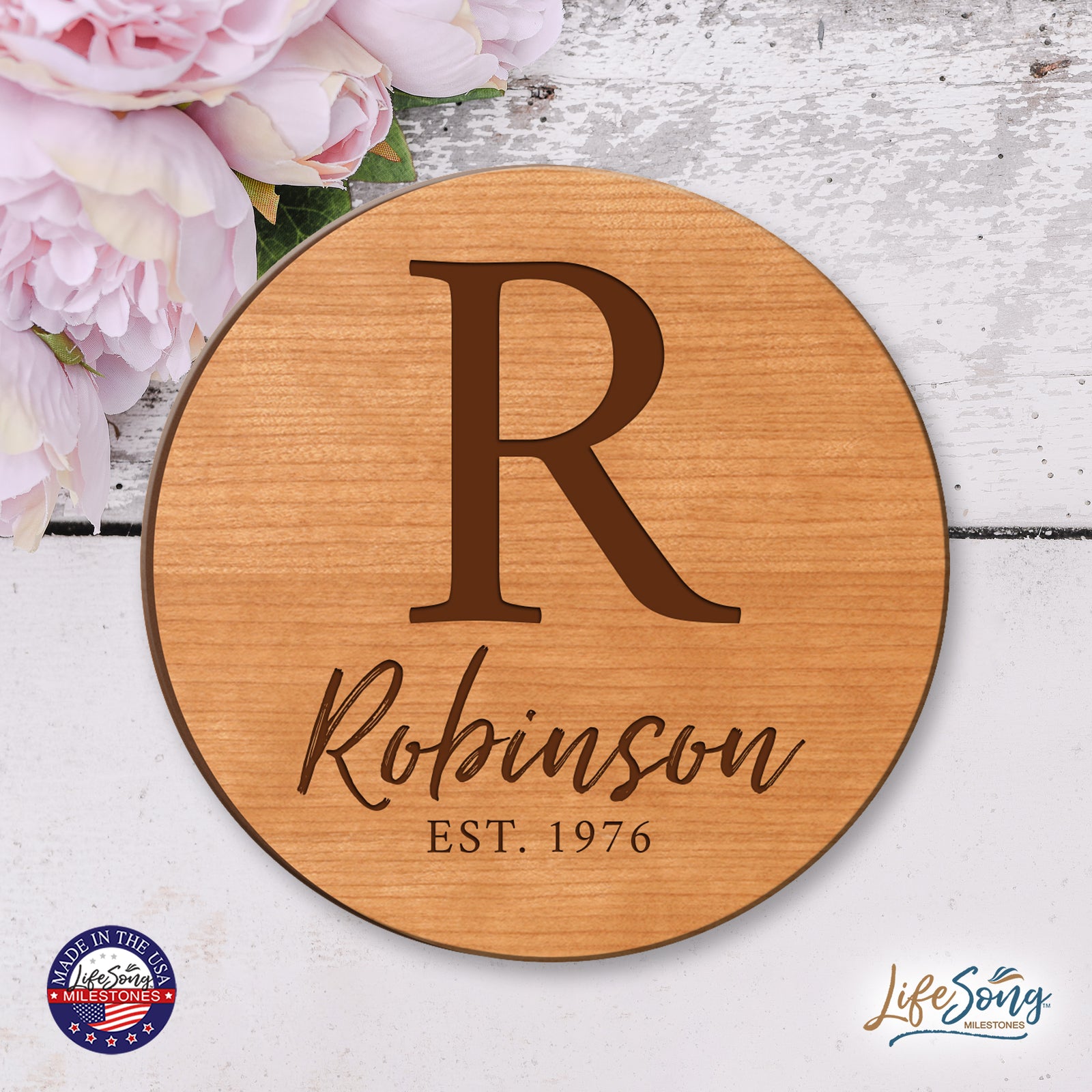 Personalized Monogram Lazy Susan Home Décor - LifeSong Milestones