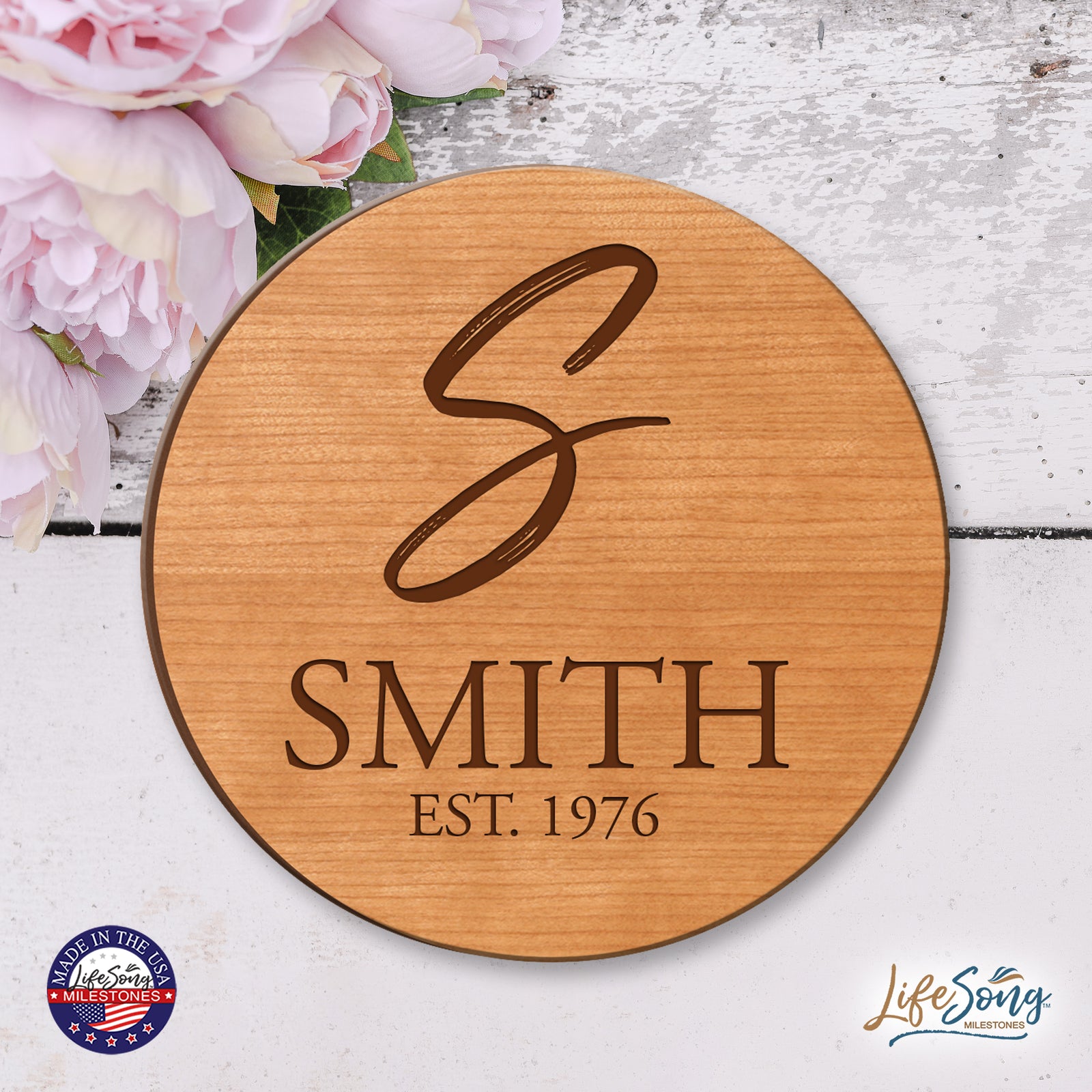 Personalized Monogram Lazy Susan Home Décor - LifeSong Milestones