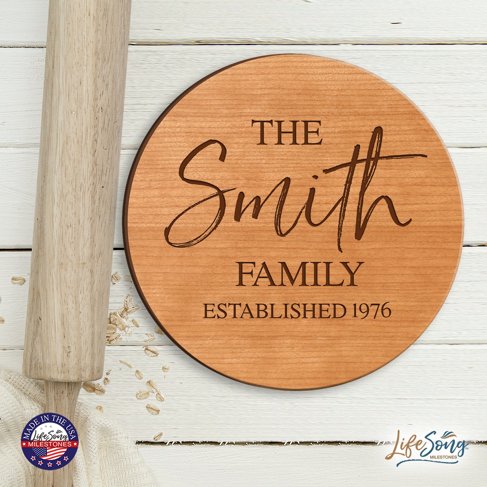 Personalized Monogram Lazy Susan Home Décor - LifeSong Milestones