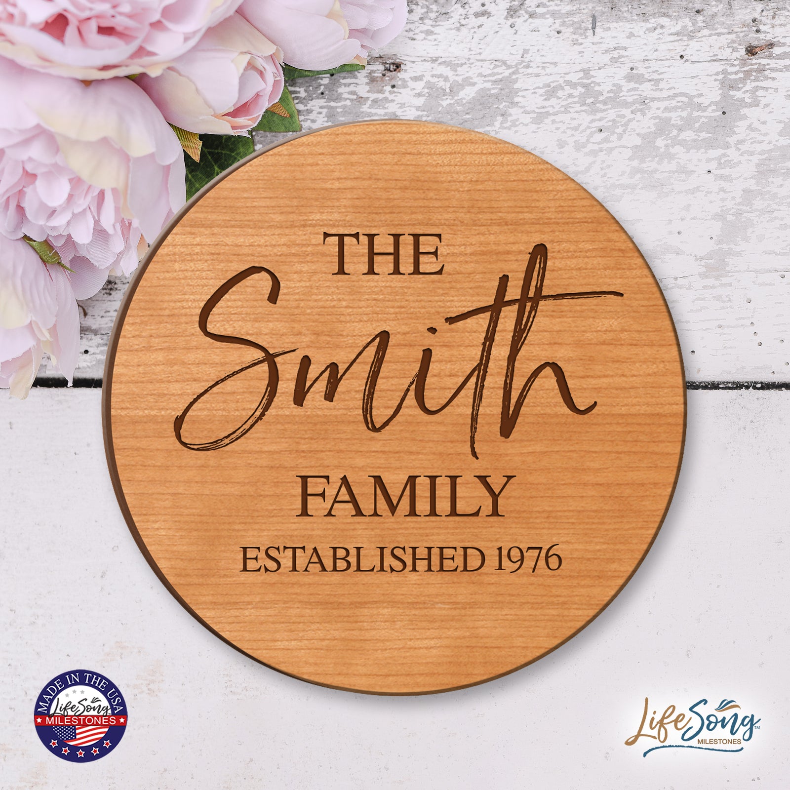 Personalized Monogram Lazy Susan Home Décor - LifeSong Milestones