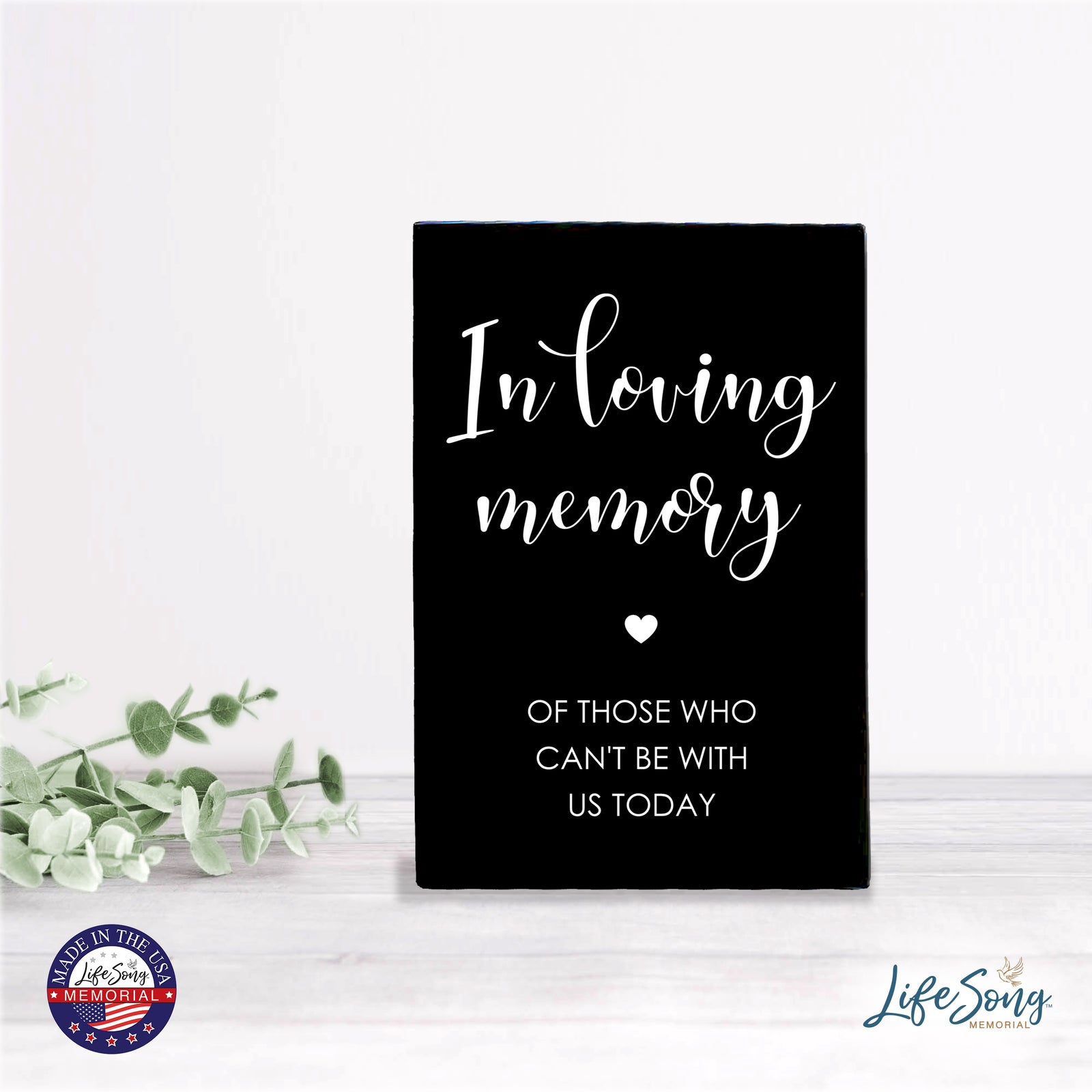 Memorial 5.5x8 Wooden Table Top and shelf decor Home Décor - In Loving Memory