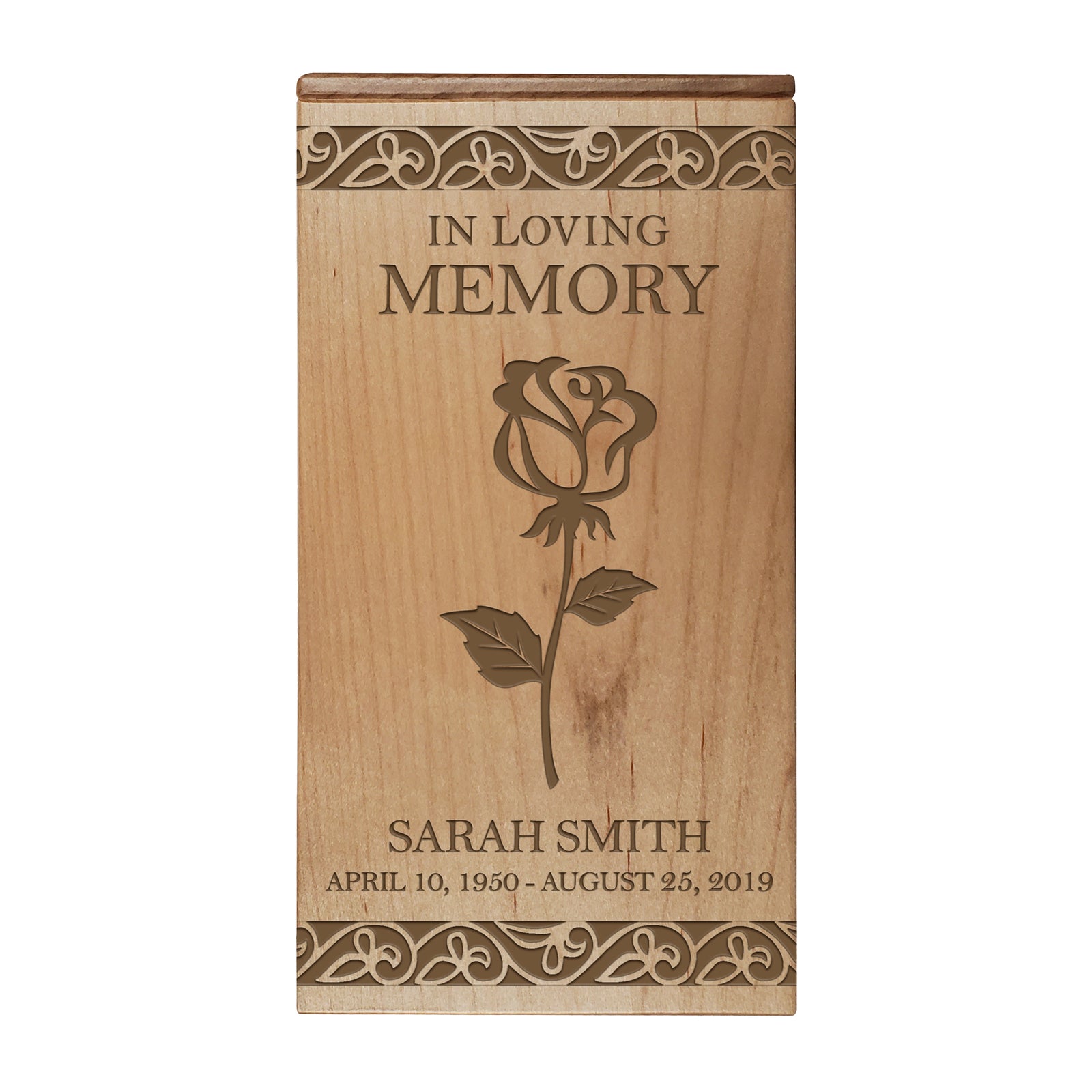 Premium Wooden Keepsake Urn with Custom Engraving