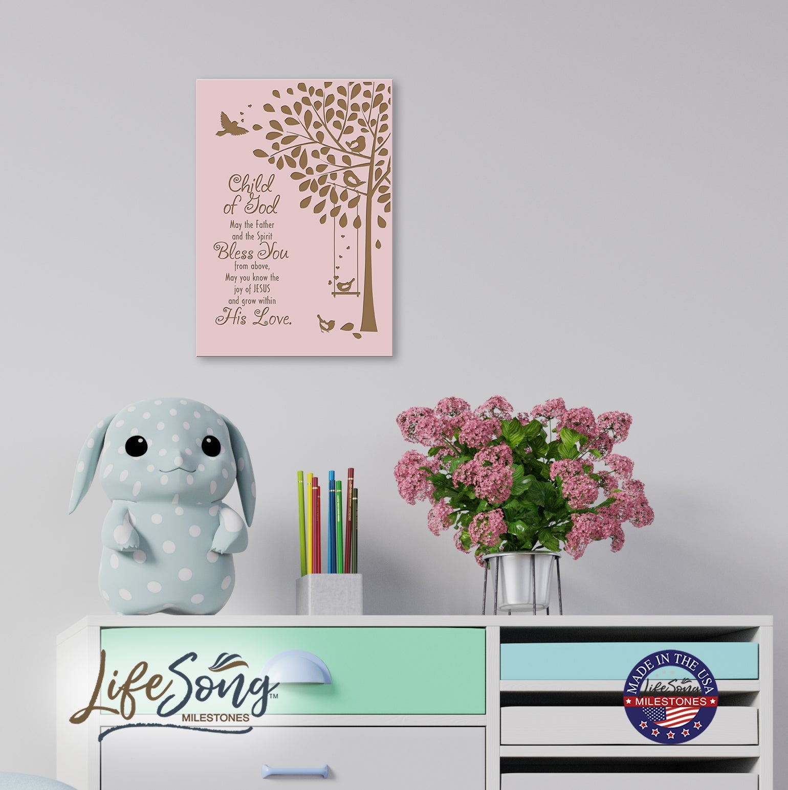 Baptismal Wall Plaque Gift for Godchild