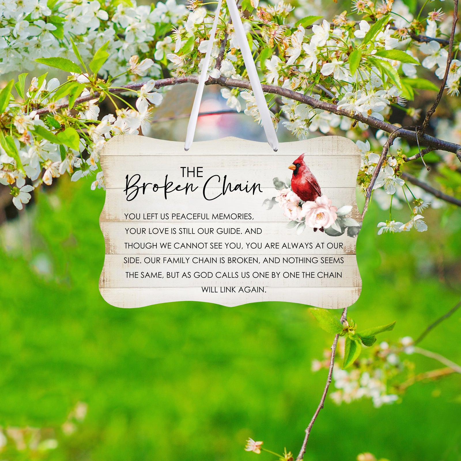 Memorial gifts for the loss of a loved one, including this elegant wall hanging sign, designed to offer comfort and support during difficult times.