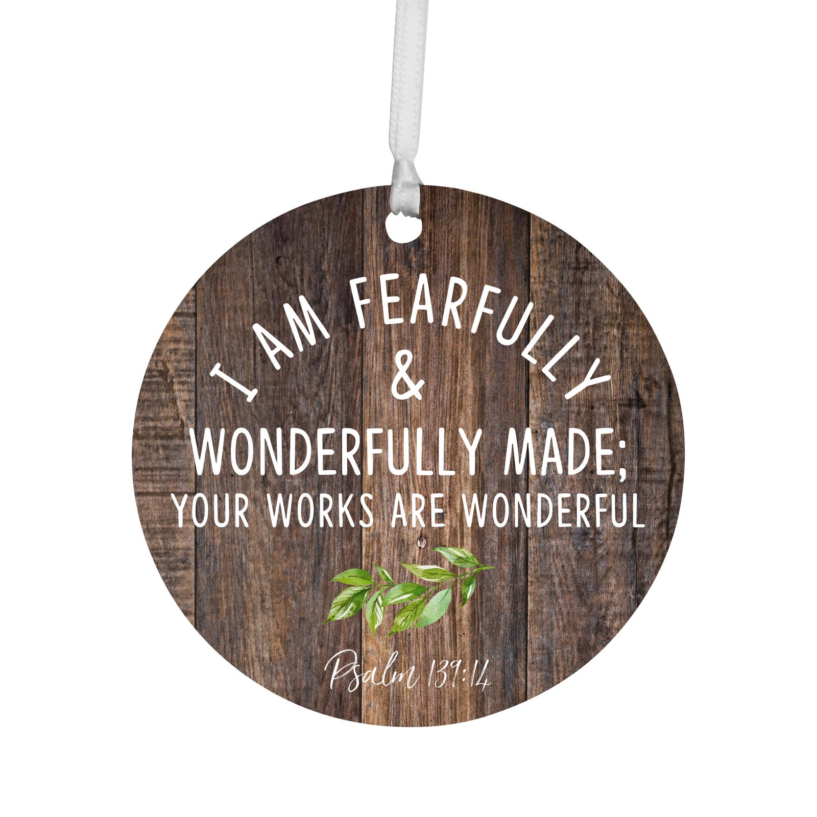 Wooden Baptism Hanging Ornament Gift For Godchild
