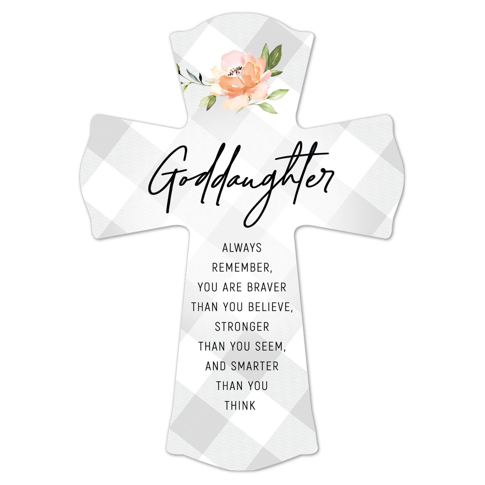 Modern Wall Cross for Goddaughter