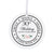 30th Wedding Anniversary White Ornament With Inspirational Message Gift Ideas - Truly, Madly, Deeply In Love With You - LifeSong Milestones