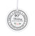 40th Wedding Anniversary White Ornament With Inspirational Message Gift Ideas - Truly, Madly, Deeply In Love With You - LifeSong Milestones