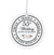 55th Wedding Anniversary White Ornament With Inspirational Message Gift Ideas - Truly, Madly, Deeply In Love With You - LifeSong Milestones