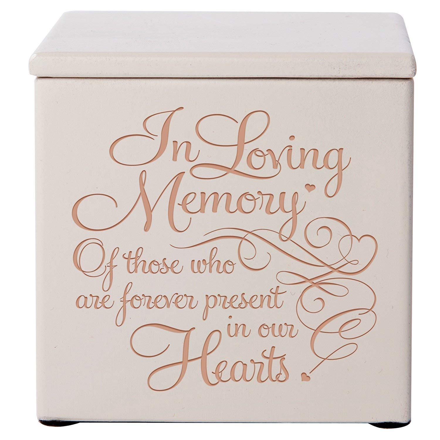 human urn ashes memorial funeral adult child ivory