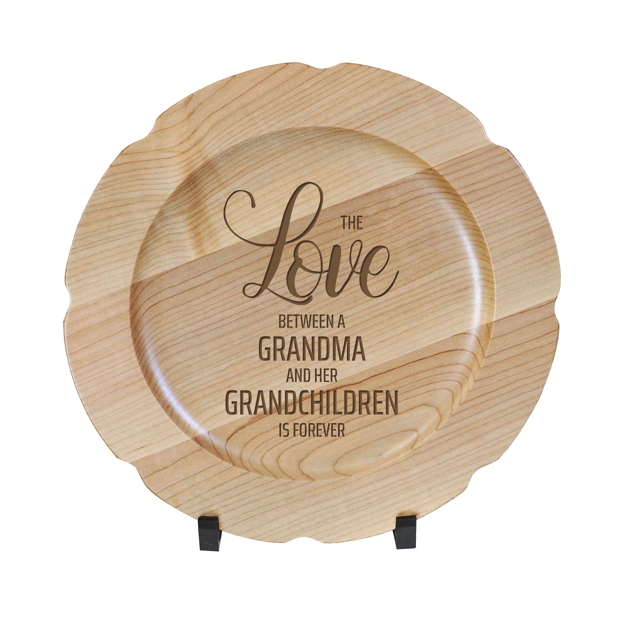 LifeSong Milestones Wooden Decorative Plate Family Keepsake 12in The Love Housewarming Mother’s Day Gift Home Wall Decor Kitchen Keepsake