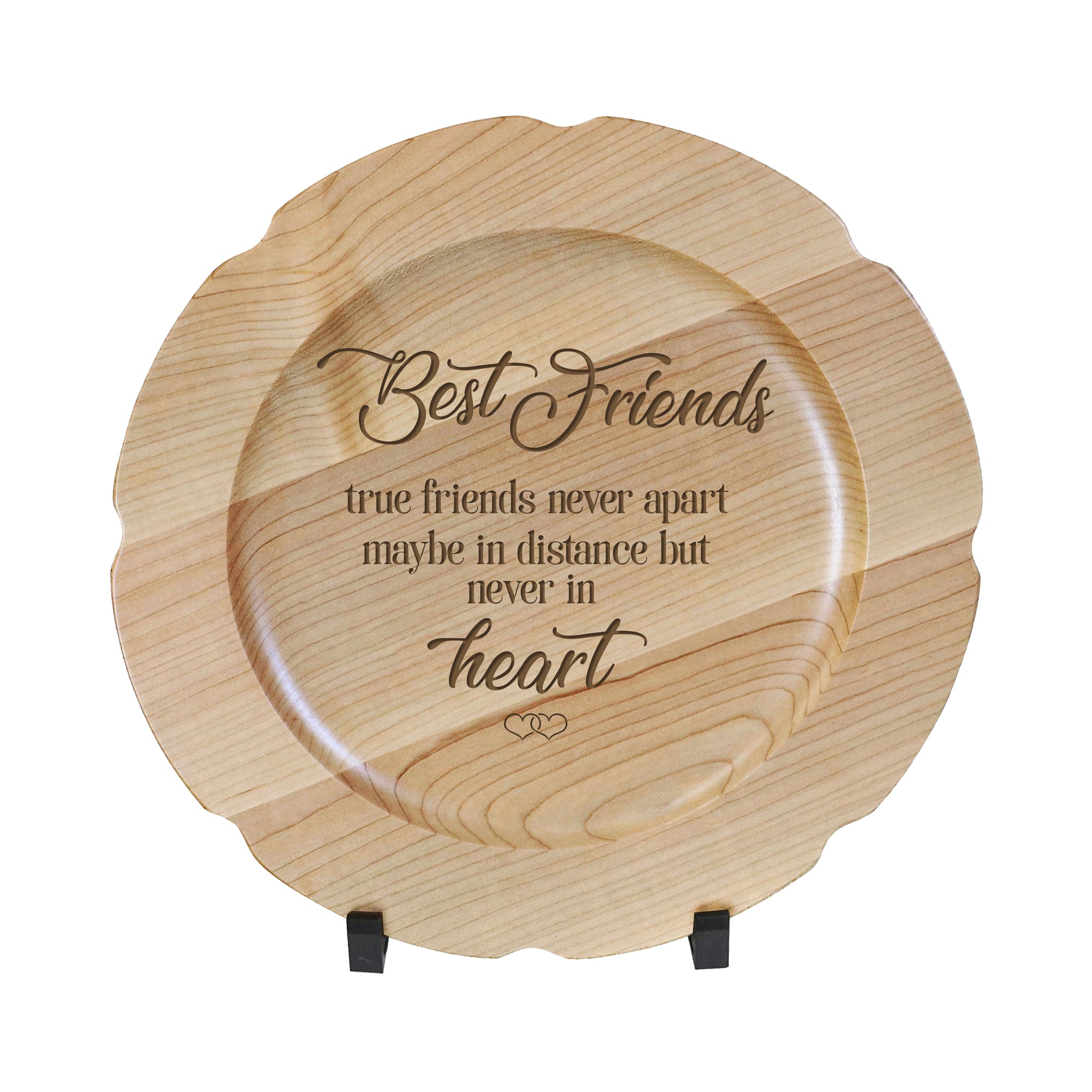 LifeSong Milestones Wooden Decorative Plate Family Keepsake 12in Best Friends Housewarming Mother’s Day Gift Home Wall Decor Kitchen Keepsake
