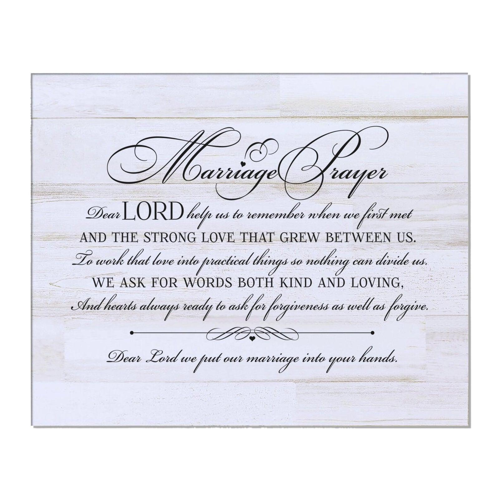 A Marriage Prayer Digital 8x10 Plaque - Fancy Script - LifeSong Milestones