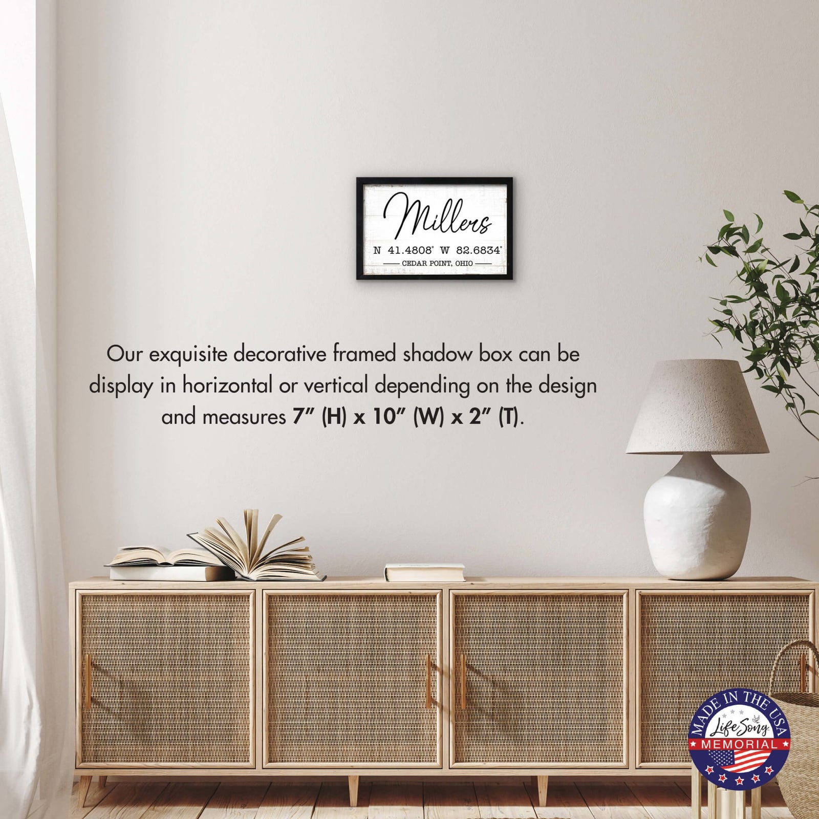 Add a Personal Touch to Your Family Home Décor with LifeSong Milestones Custom Framed Shadow Box - Millers - LifeSong Milestones