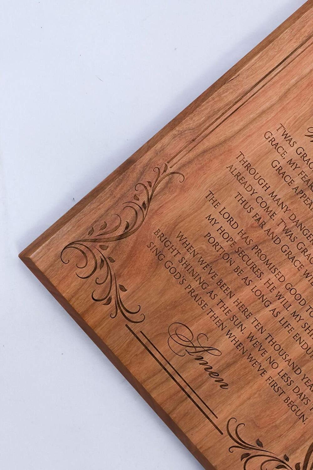 Amazing Grace solid wood wall plaque wedding gift Idea for couple - LifeSong Milestones