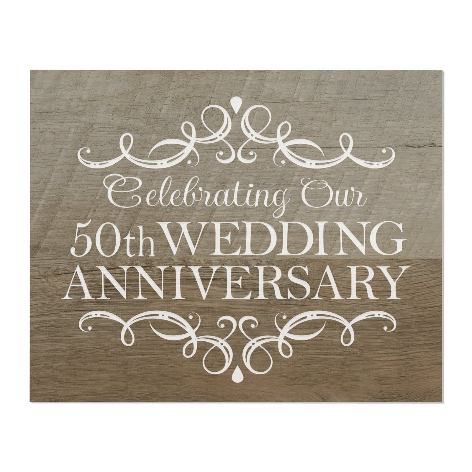 Anniversary Barnwood Wall Plaque - LifeSong Milestones